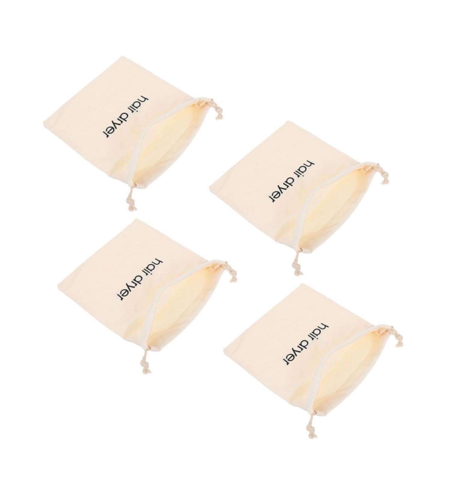 CANIGHT 4pcs Hair Dryer Storage Bag Travel Hairdryer Bag Hair Dryer Drawstring Bag Storage Bags Beige Fabric 33x30cm Beige - Buy Online on GoSupps.com