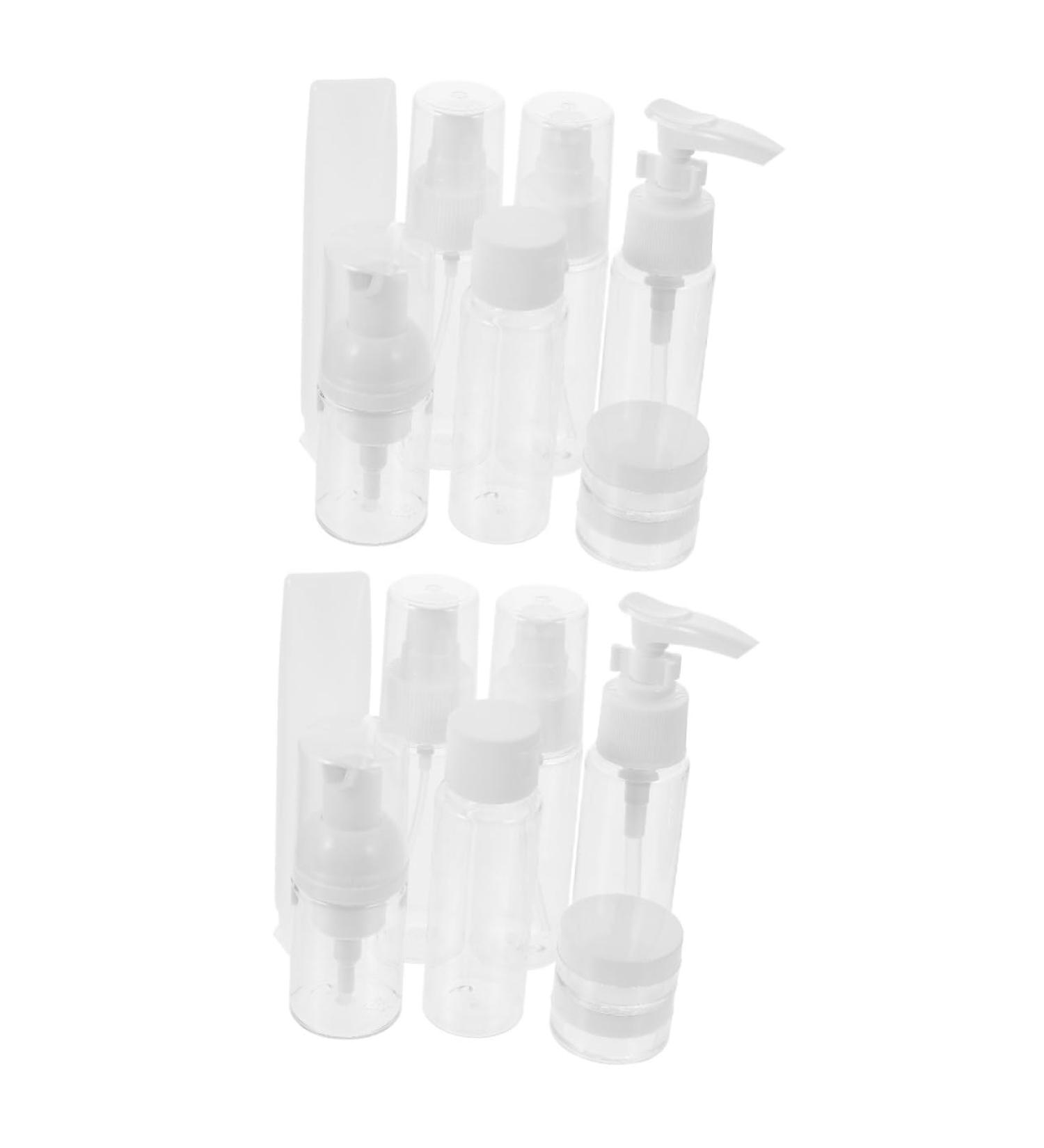 MAGICLULU 2 Sets Bottle Set Travel Foaming Bottle Mini Plastic Travel Bottle Travel Sub Bottle Travel Toiletry Makeup Travel Containers Small Toiletry Bottle Lotion Cream Bottle Pe White - Buy Online on GoSupps.com