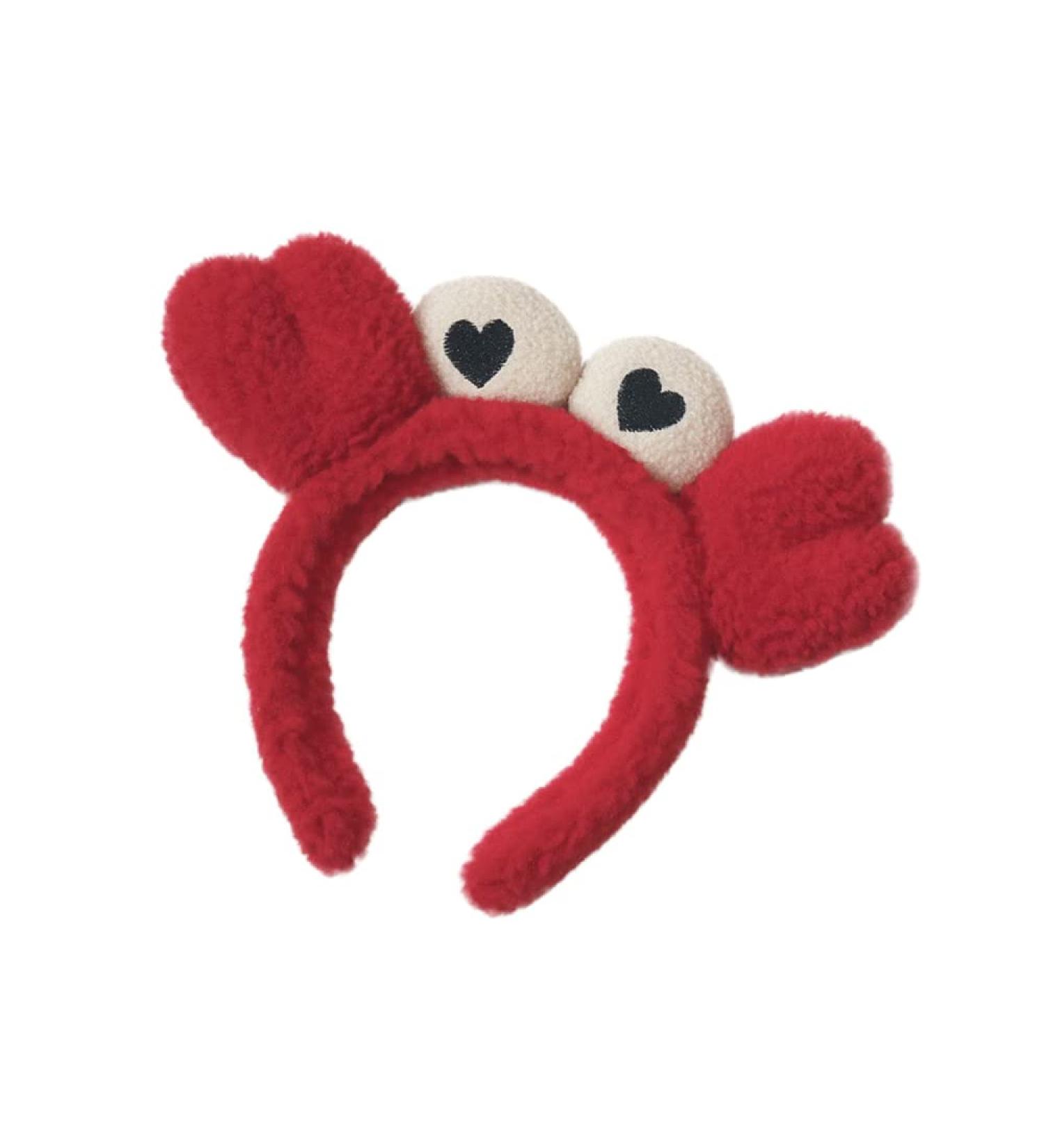 ZHOUMEIWENSP Red Crab Claw Headband for Women & Girls - Facial Spa Hair Band | Makeup & Washing Accessory - Buy Online on GoSupps.com