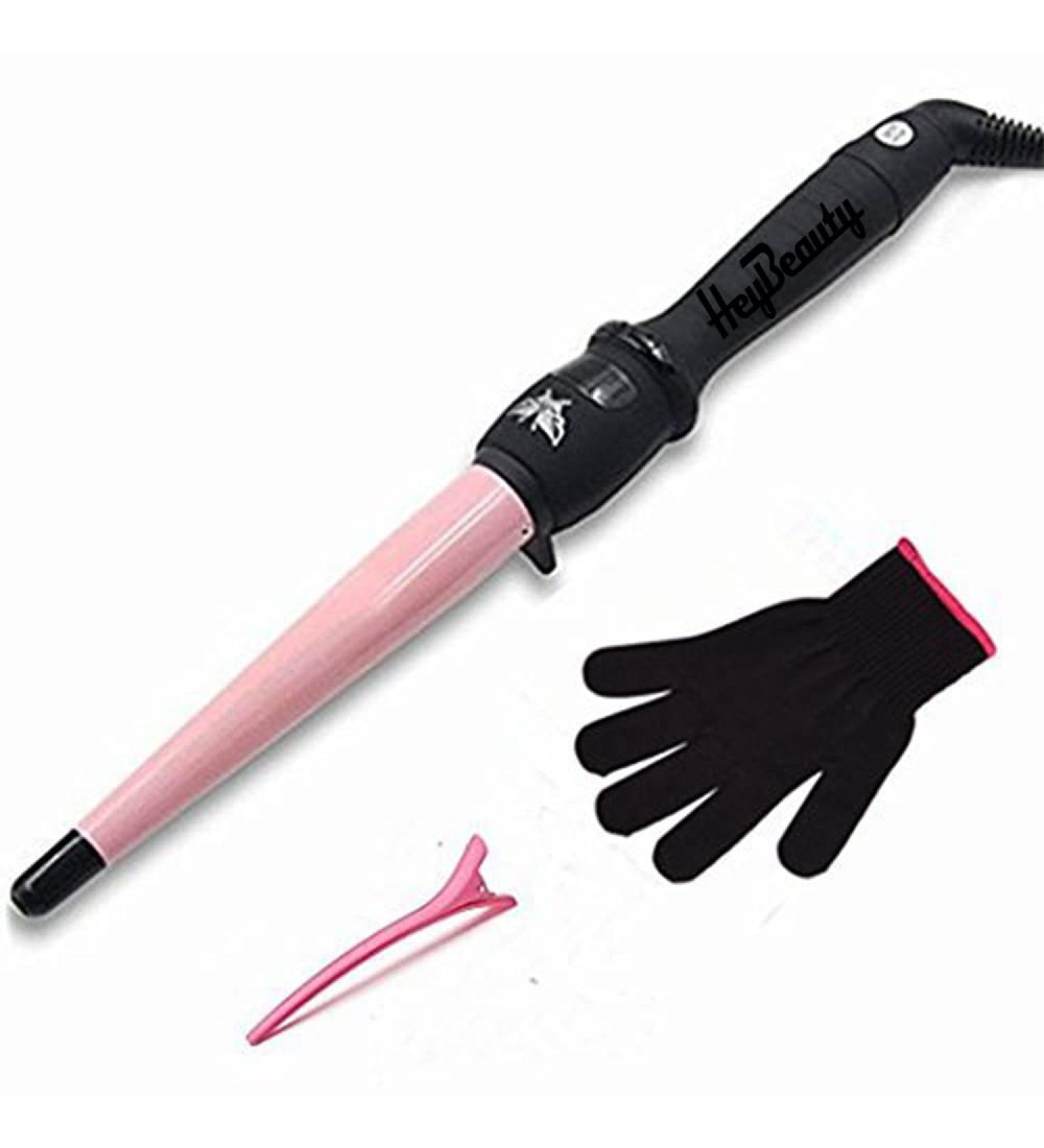 Professional Ceramic Tourmaline Curling Iron - 1/2-1 Inch Clipless Hair Curler - Pink Hot Tool for International Shipping - Buy Online on GoSupps.com