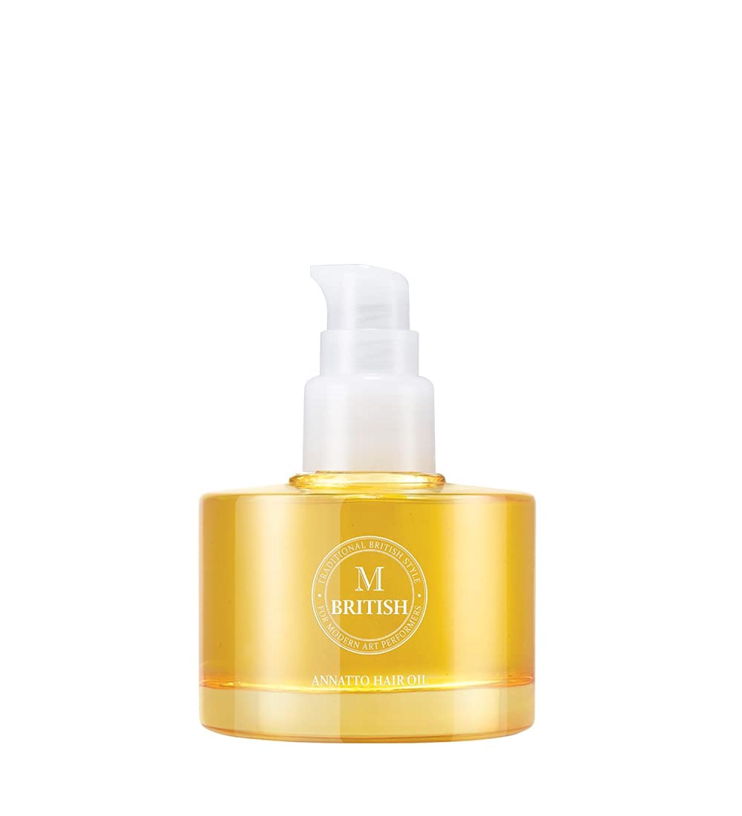 British M Annatto Hair Oil 2.36 fl oz - Nourish & Enhance Hair Color - Buy Online on GoSupps.com
