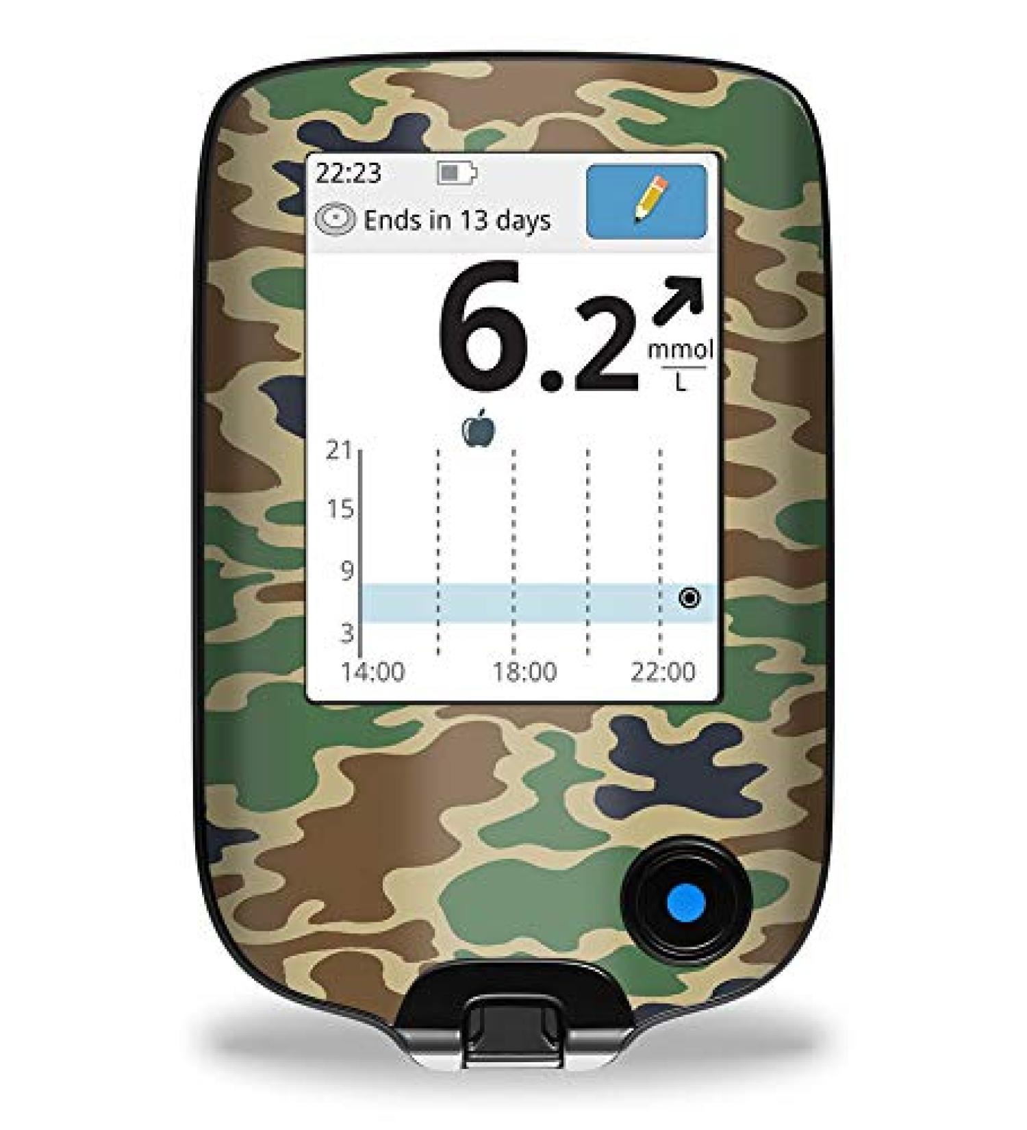 Sticker for FreeStyle Libre 2 & 3 Reader Camouflage myDili Diabetes