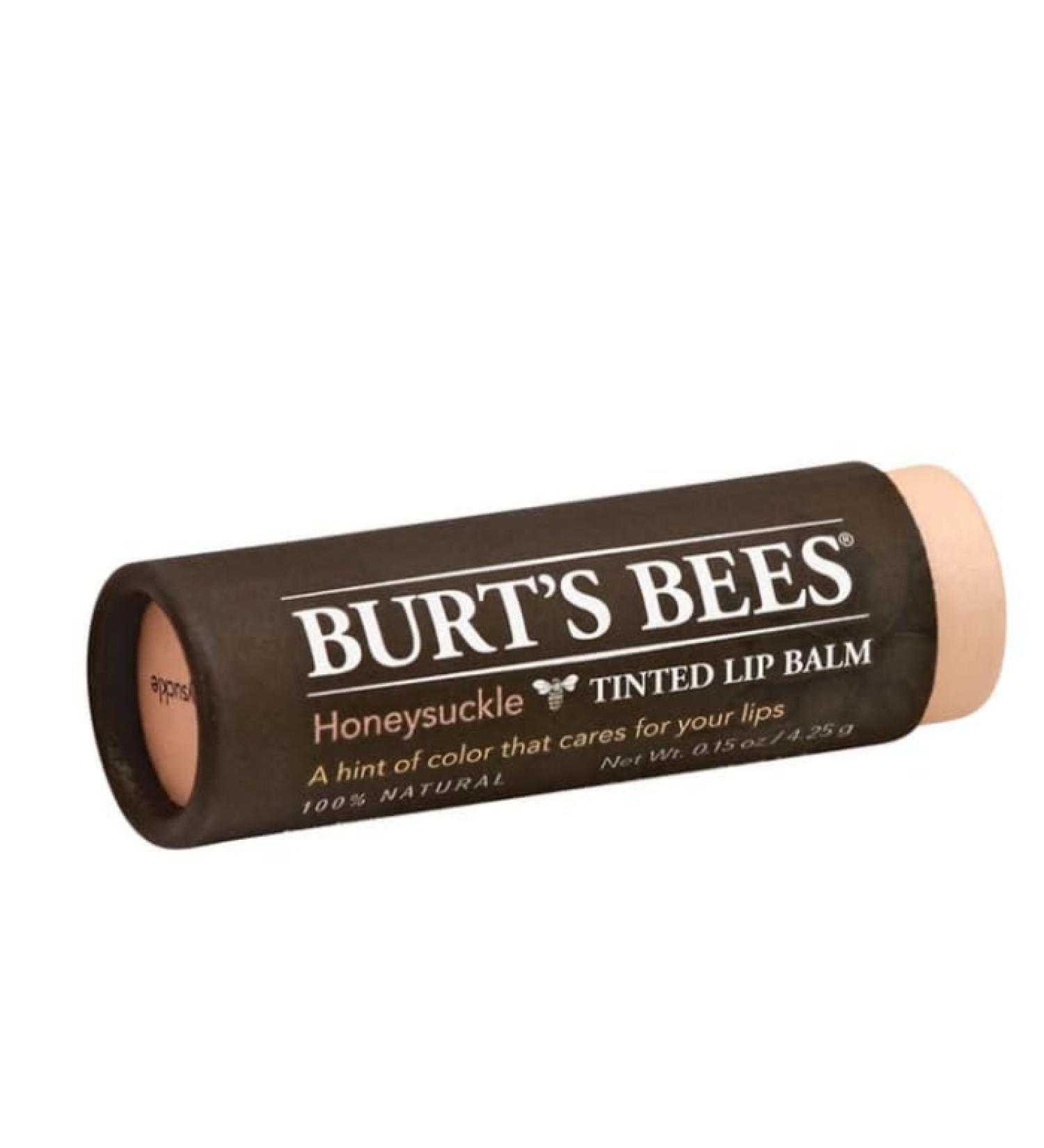 Burt's Bees 4 Pack Honeysuckle Tinted Lip Balm .15oz