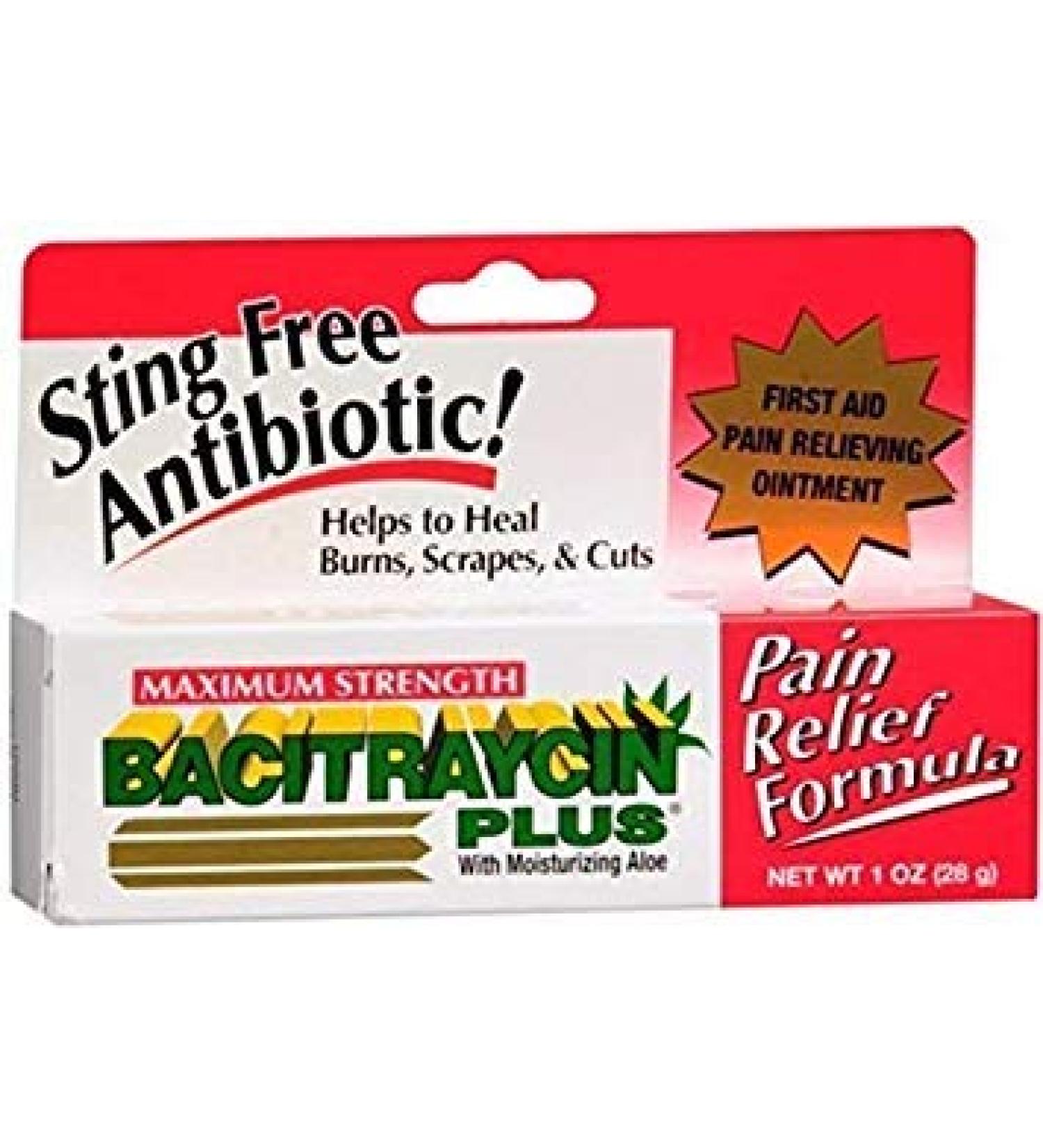 Feulover First Aid Research Bacitraycin Plus Ointment Maximum Strength - 1 oz 1 Ounce (Pack of 1)