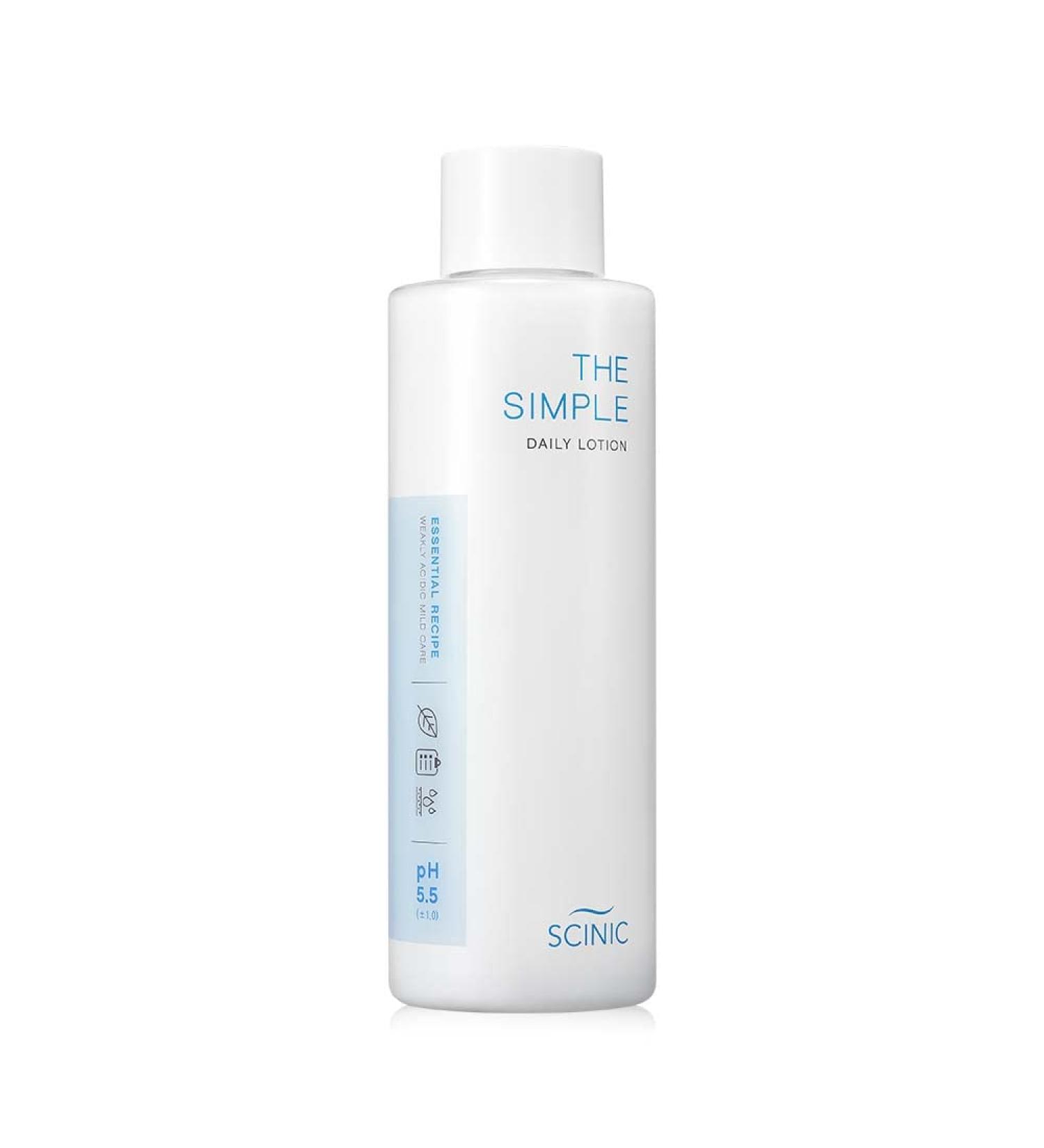 SCINIC Vegan Daily Lotion with Madecassoside & Aloe Vera | pH-Balanced Moisture for Sensitive Skin | Korean Skin Care (4.9 fl.oz) - Buy Online on GoSupps.com