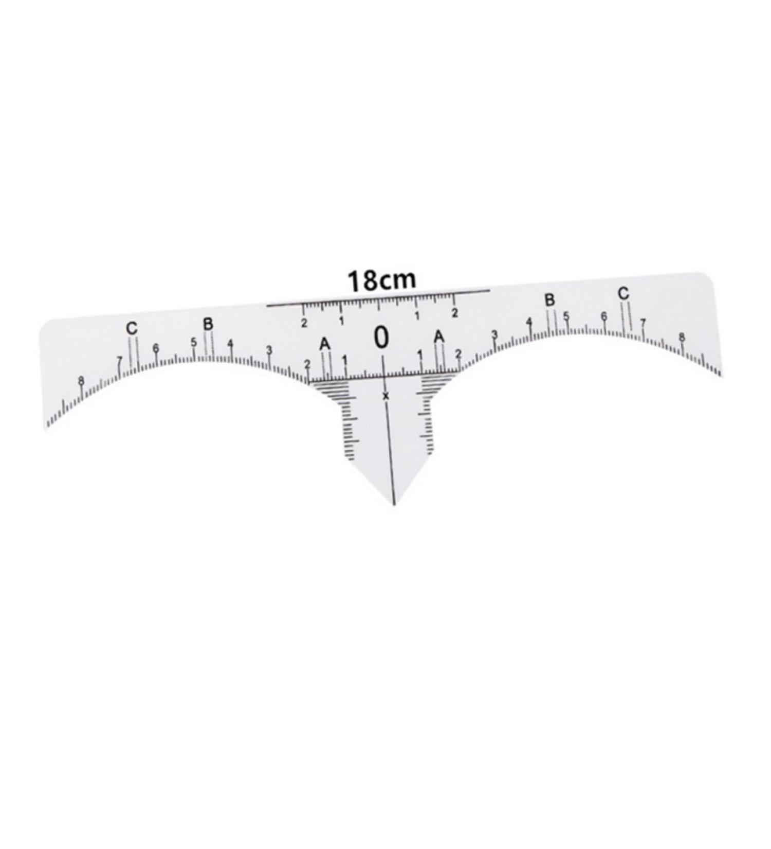 DOITOOL 10pcs Set Scale Ruler Microblading Ruler Guide Eyebrow Shaper Kit Eyebrow Ruler Tool Make up - Buy Online on GoSupps.com