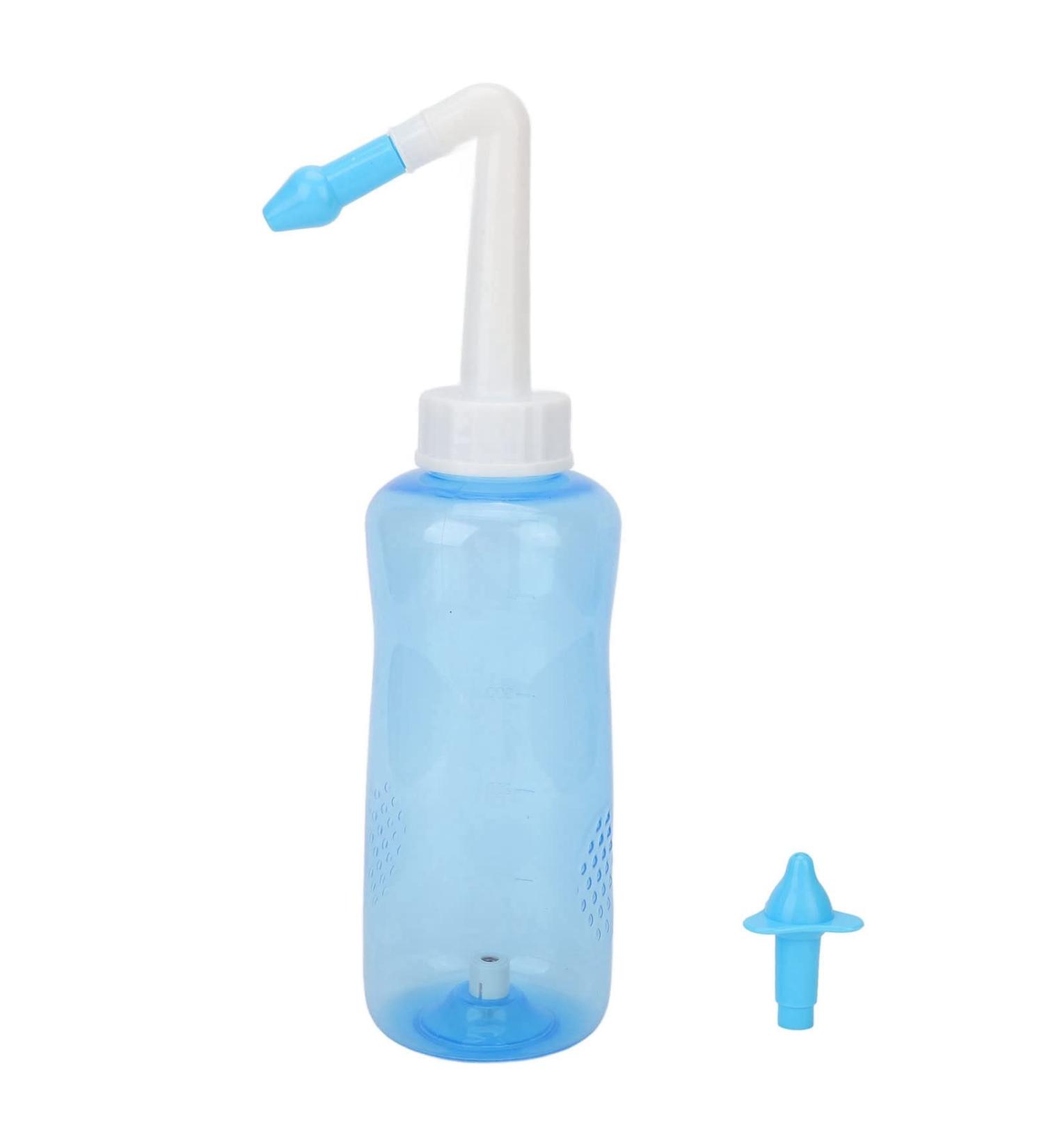 500ml Nasal Wash Bottle Pressure Nasal Irrigation for Adult & Kid Nasal Care with 2 Nozzles - Buy Online on GoSupps.com