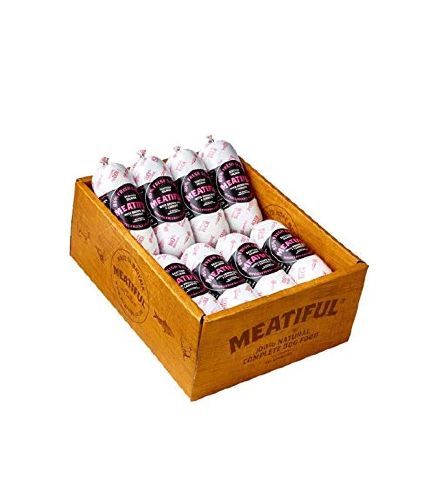 Meaty Fresh Scottish Salmon with Brown Rice and Carrot Sausage – 12 x 320g