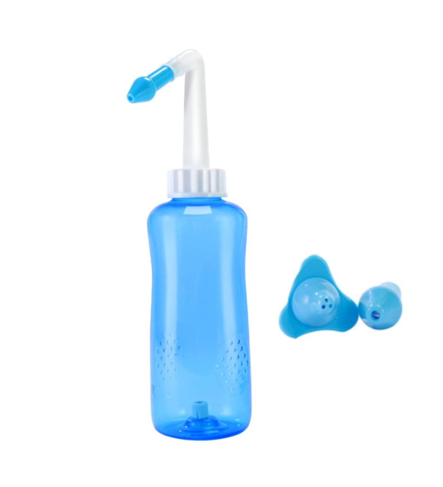 Neti Pot Sinus Rinse Kit - 500 ML Nasal Cleaner for Adults & Kids | Effective Nasal Irrigation - Buy Online on GoSupps.com