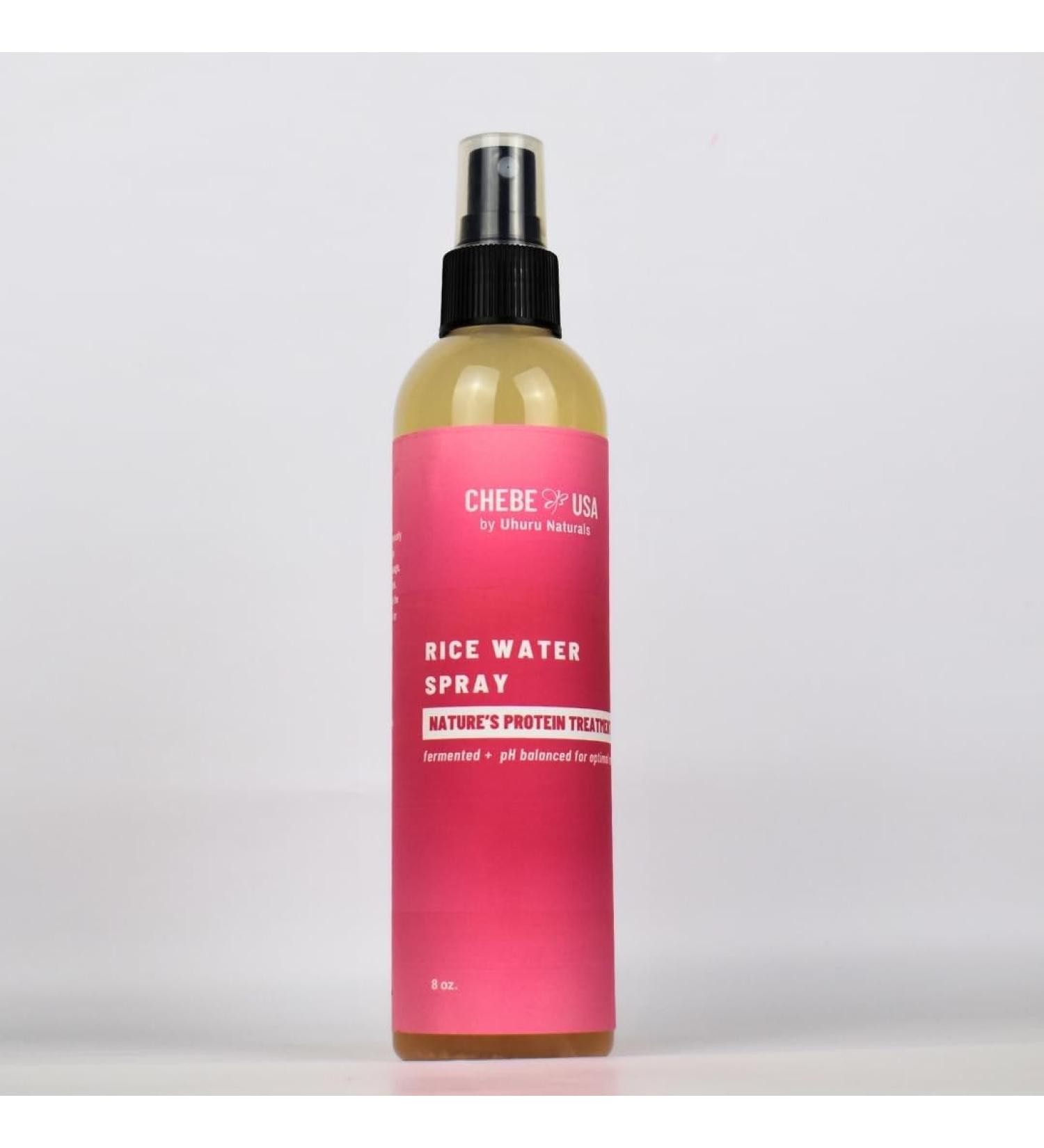 Uhuru Naturals Rice Water Spray - Nature's Protein Treatment (8 oz) - pH Balanced - We have perfected our Fermented Rice Water to a Science for an exact period of time 4 Maximum Benefits 8 Ounce (Pack of 1) - Buy Online on GoSupps.com
