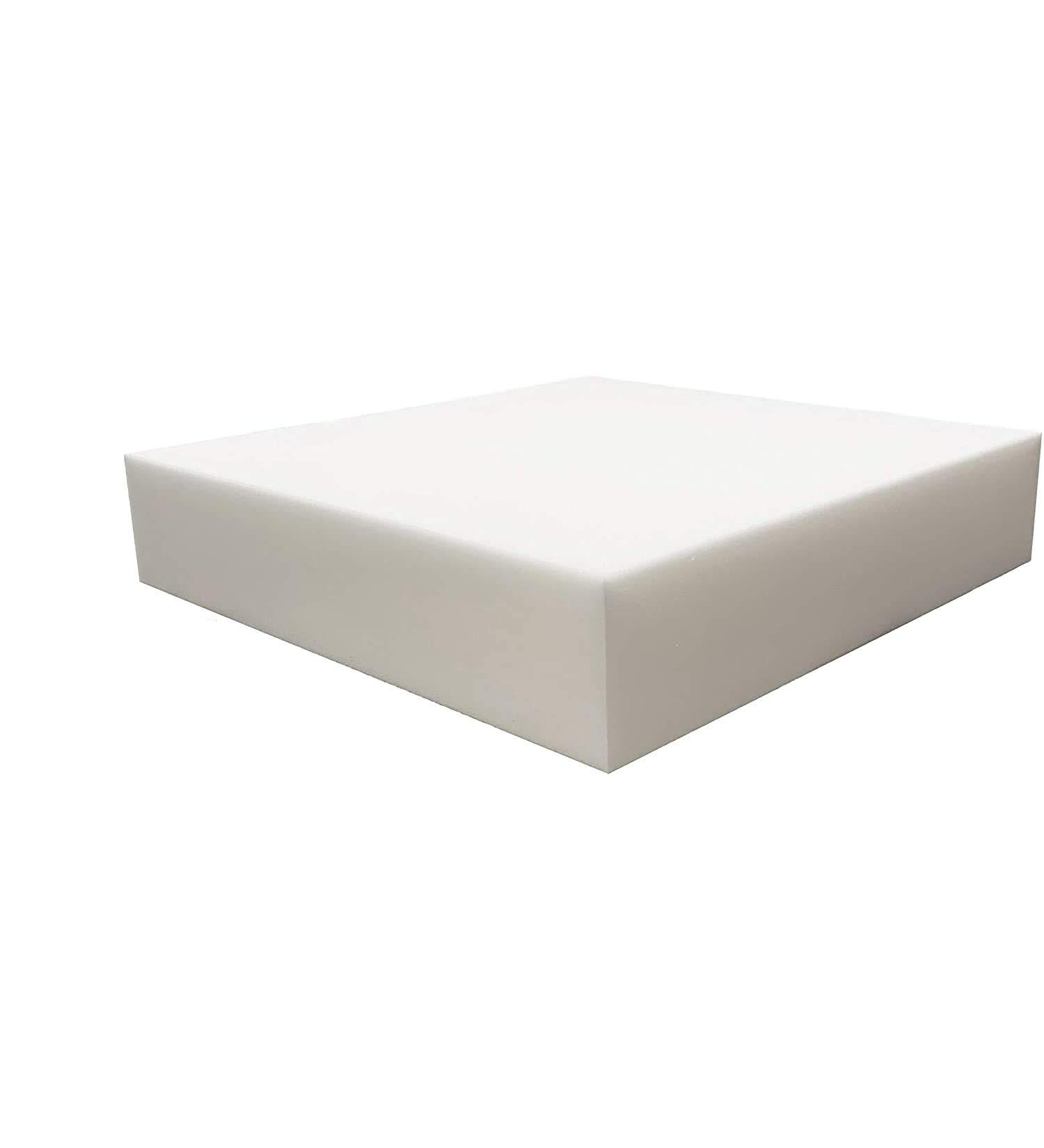High Density Firm Foam Upholstery Foam Cushion 4 x 22 x 22 - Perfect for Dining Chairs, Wheelchair Seat Replacement - FoamRush - Buy Online on GoSupps.com