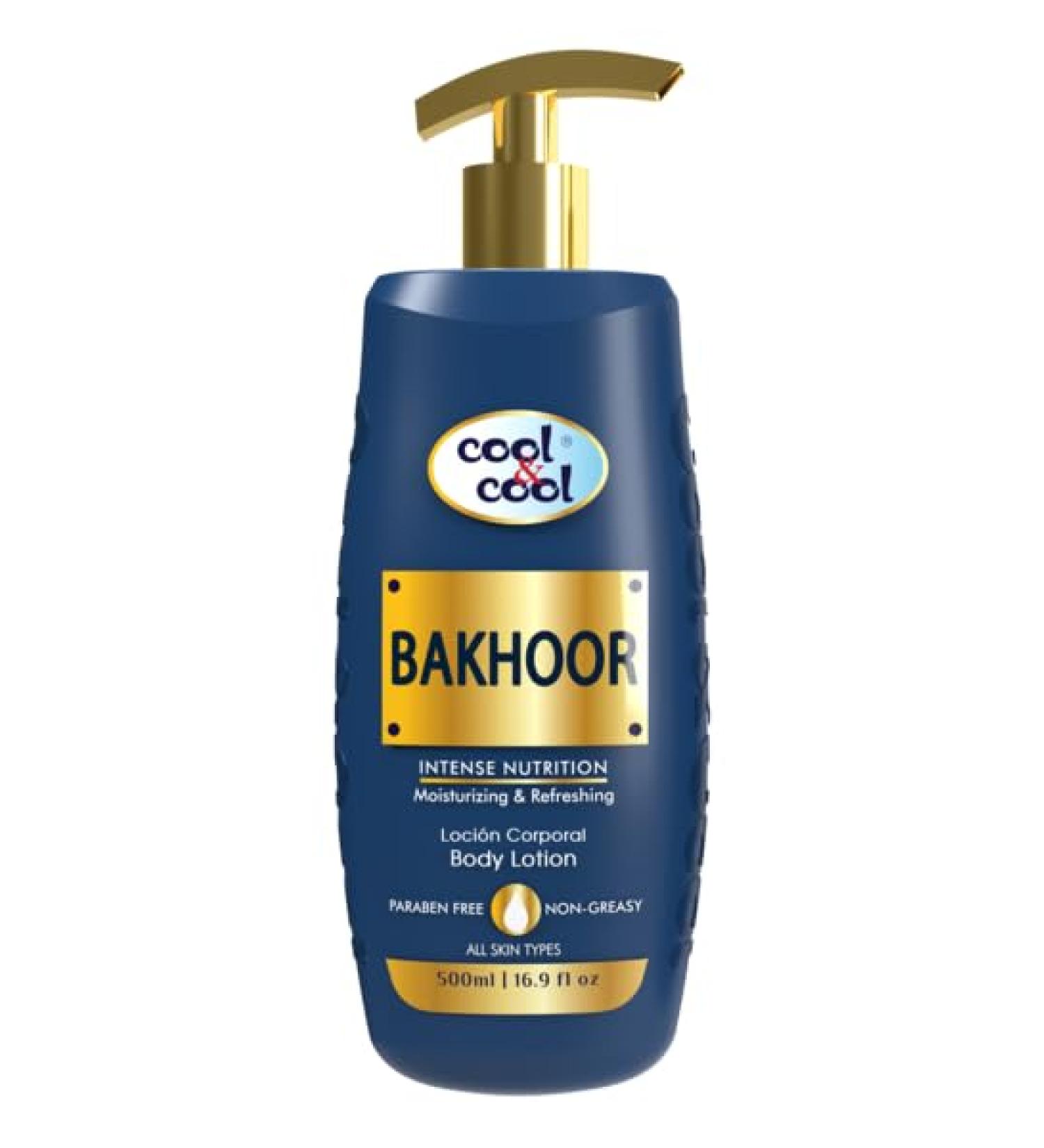 Cool & Cool Bakhoor Body Lotion 500ml | Non-Greasy & Paraben-Free | 12 Pack for Hydrated Skin - Buy Online on GoSupps.com