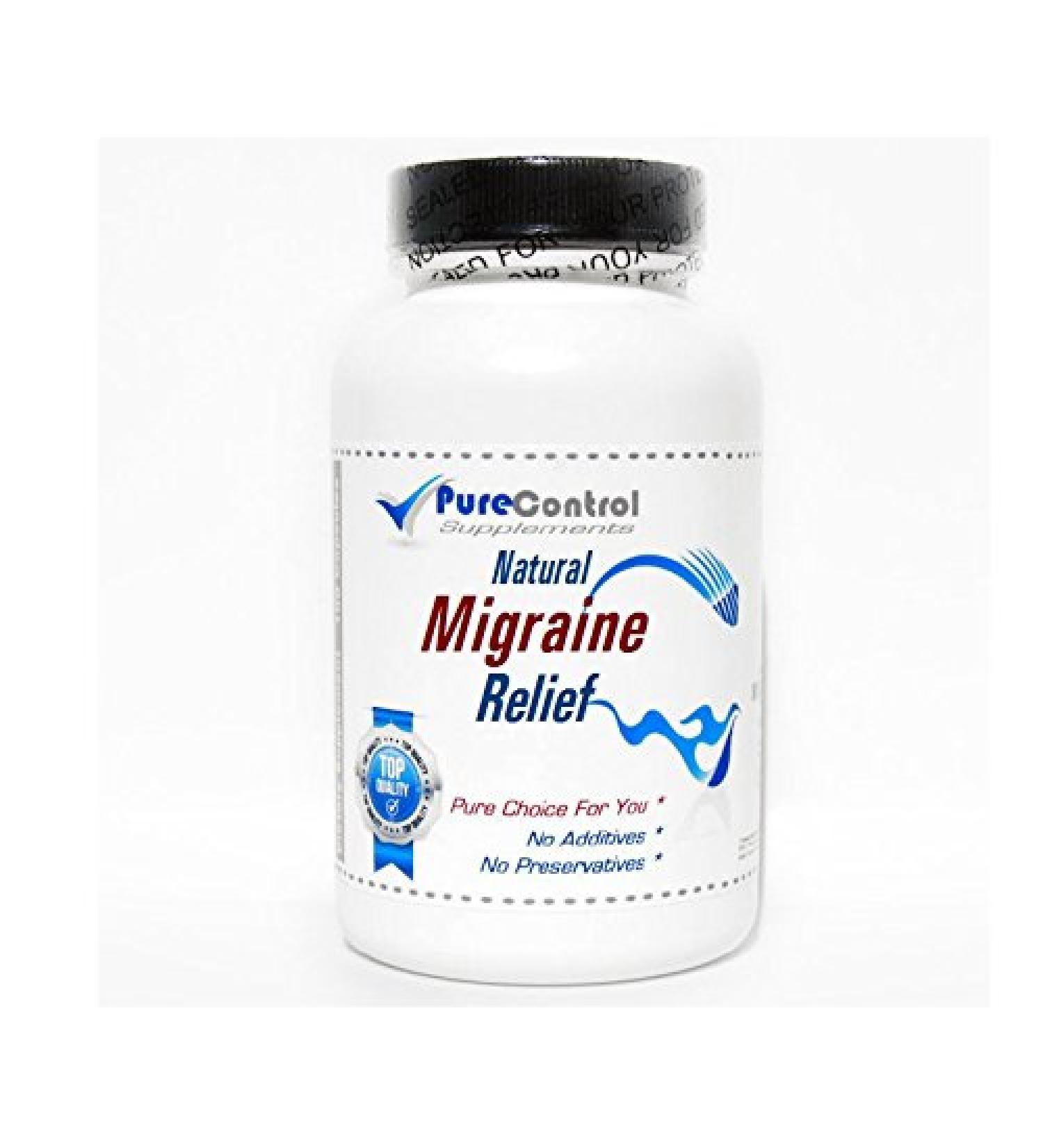 Natural Migraine Relief // 90 Capsules // Pure // by PureControl Supplements