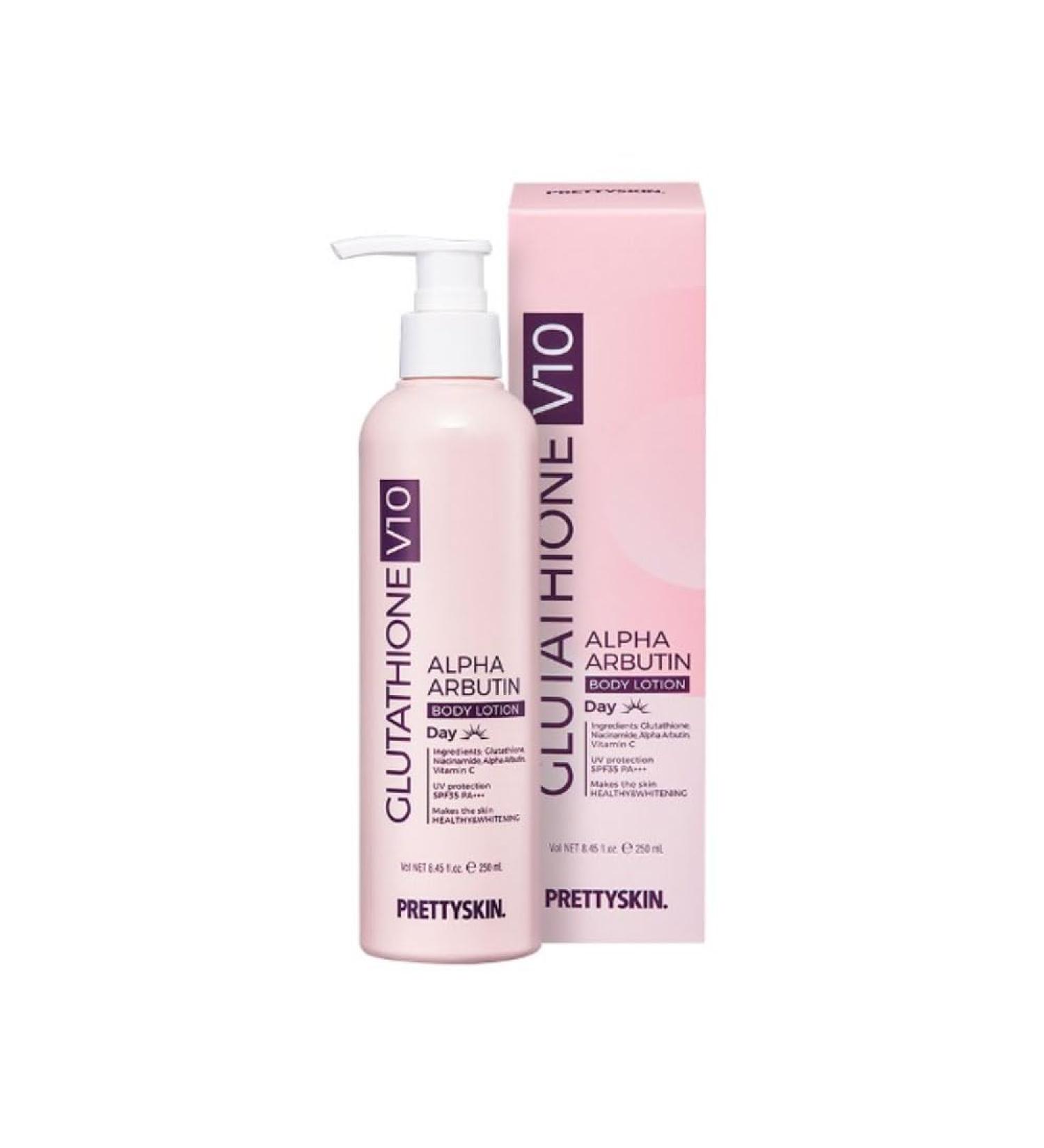Buy PS.PRETTYSKIN Natural Tone-up Korean Body Lotion with Glutathione | 10 Vitamins for Deep Hydration | 8.45fl.oz (250ml) - Best for Dry Skin - Buy Online on GoSupps.com