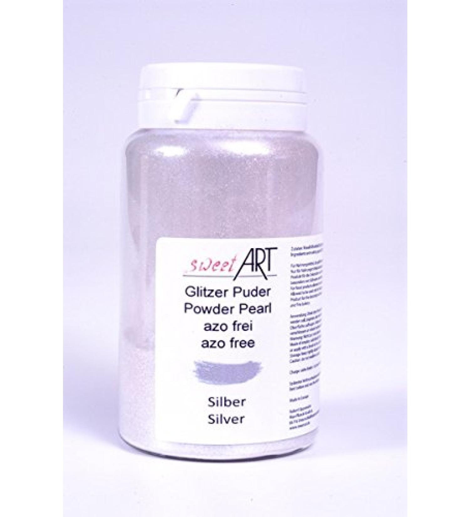 Glitter silver powder 25 g