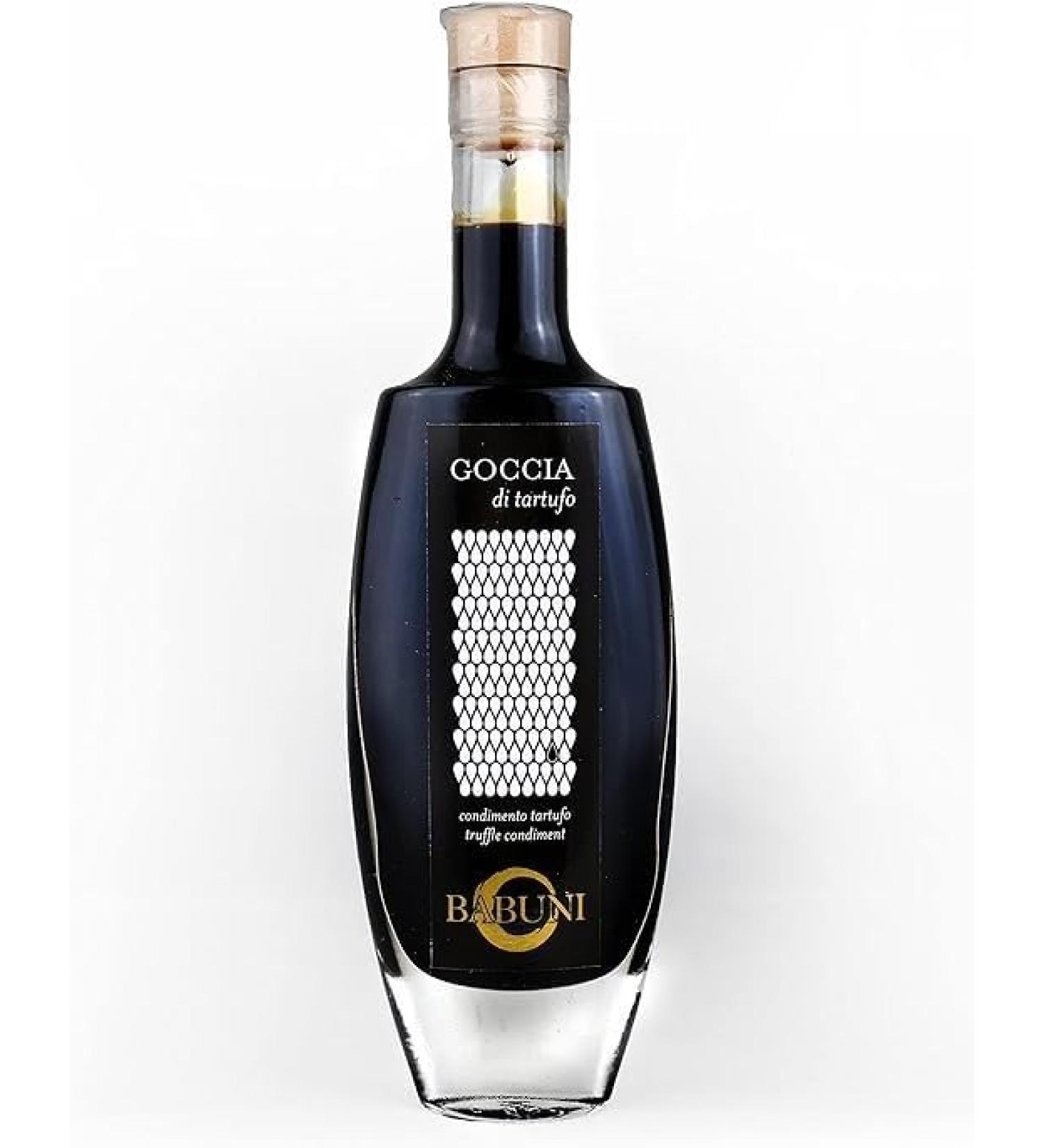 BABUNI AGED White truffle Balsamic Condiment ( 5 + yrs aged in barrels)100 ML One of a kind It is a 100% natural product. It does not contain preservatives dyes thickeners or added sulphites. A condiment with a special perfume and an intense taste. Instea - Buy Online on GoSupps.com
