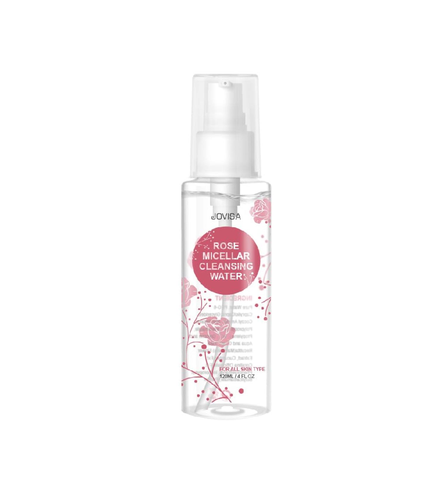 JOVISA Rose Micellar Cleansing Water For All Skin 100% Pure & Oil-free 120ml - Buy Online on GoSupps.com