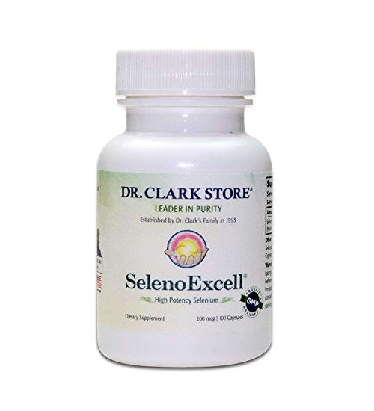 Dr. Clark SelenoExcell Selenium Supplement 200mcg - 100 Capsules - Buy Online on GoSupps.com