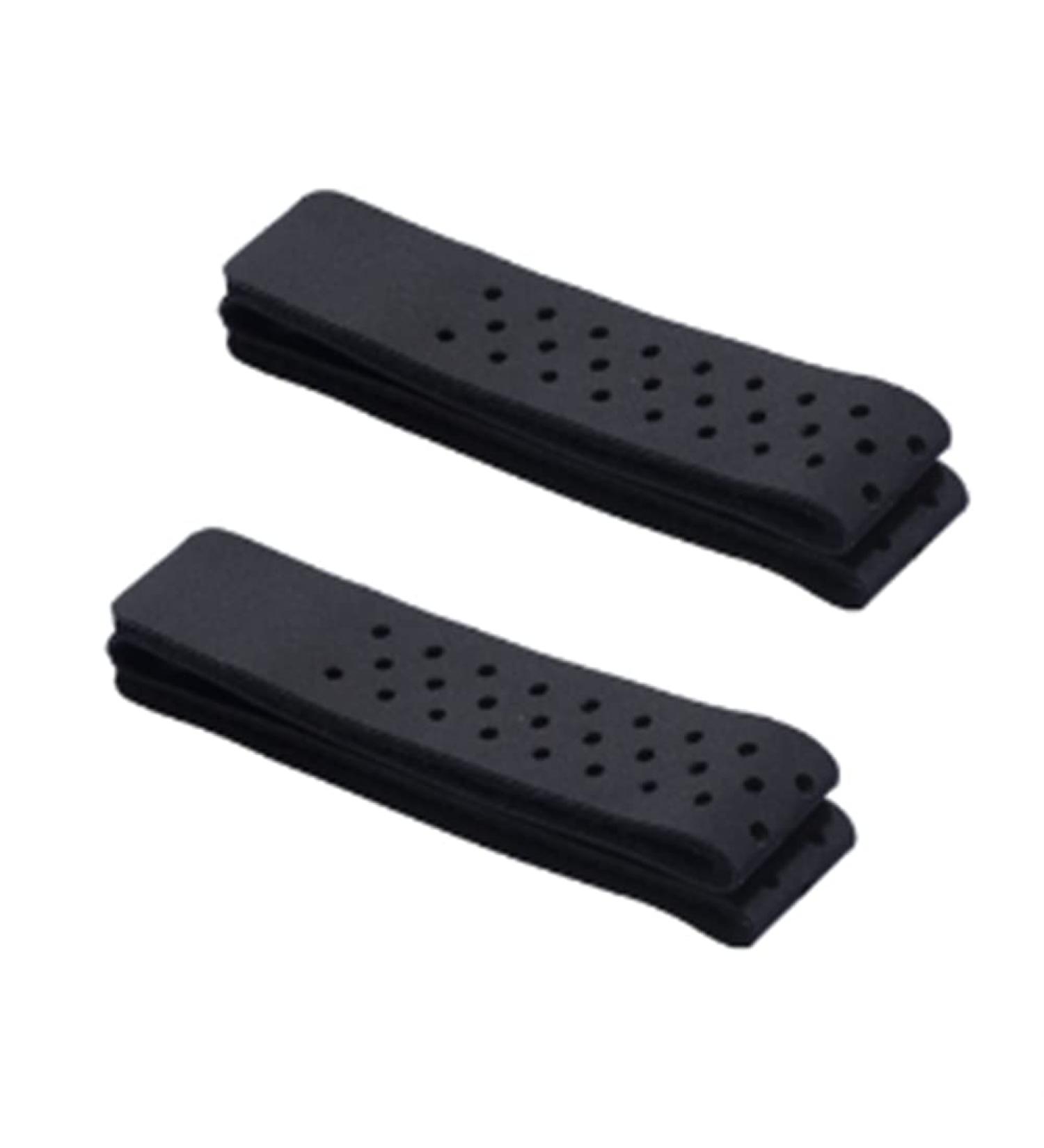 Waiecnksa 2Pcs Adjustable and Breathable Replacement Wristband Soft Strap Band for Heart Rate Monitor - (Black)