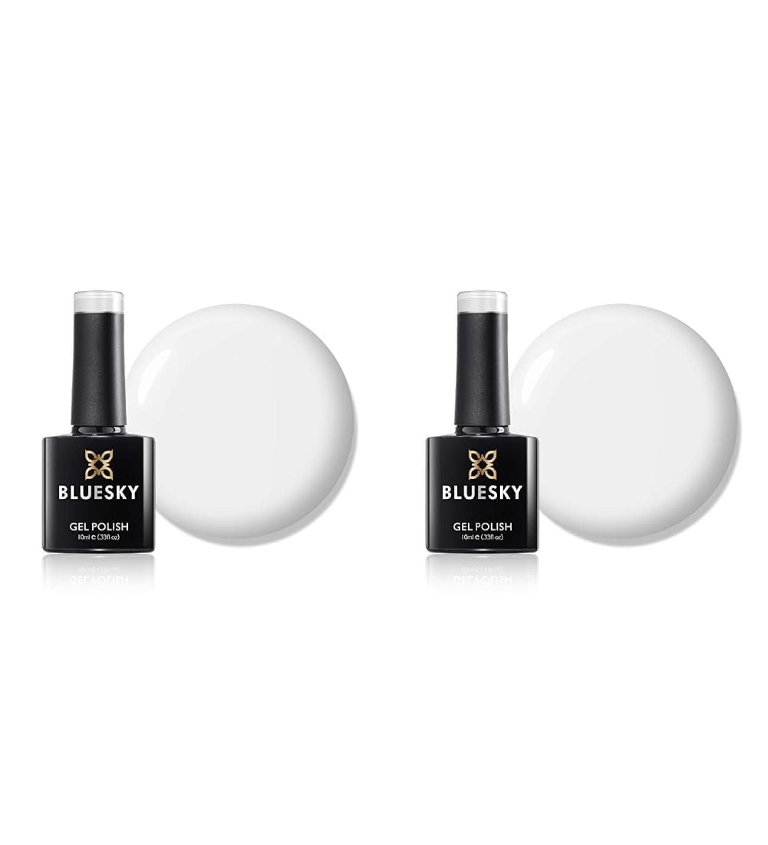Bluesky Gel Nail Polish Studio White 80526 French French Manicure Light White Long Lasting Chip Resistant 10 ml (Requires Drying Under UV LED Lamp) (Pack of 2) Studio White 10 ml (Pack of 2) - Buy Online on GoSupps.com