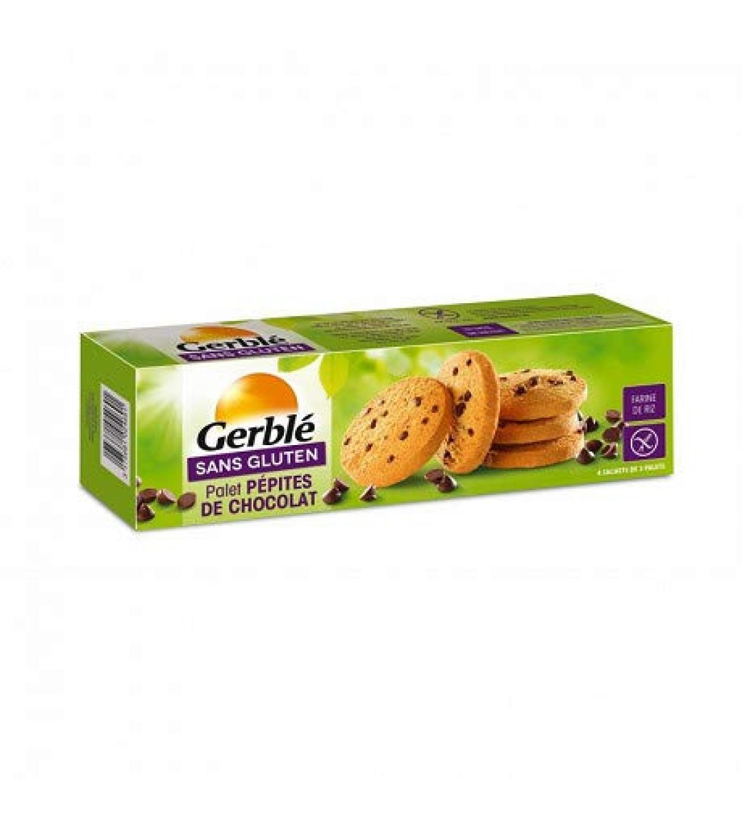 GERBLÉ - Gluten-Free Choco Chips Pallet 160G - Pack of 3 - free delivery