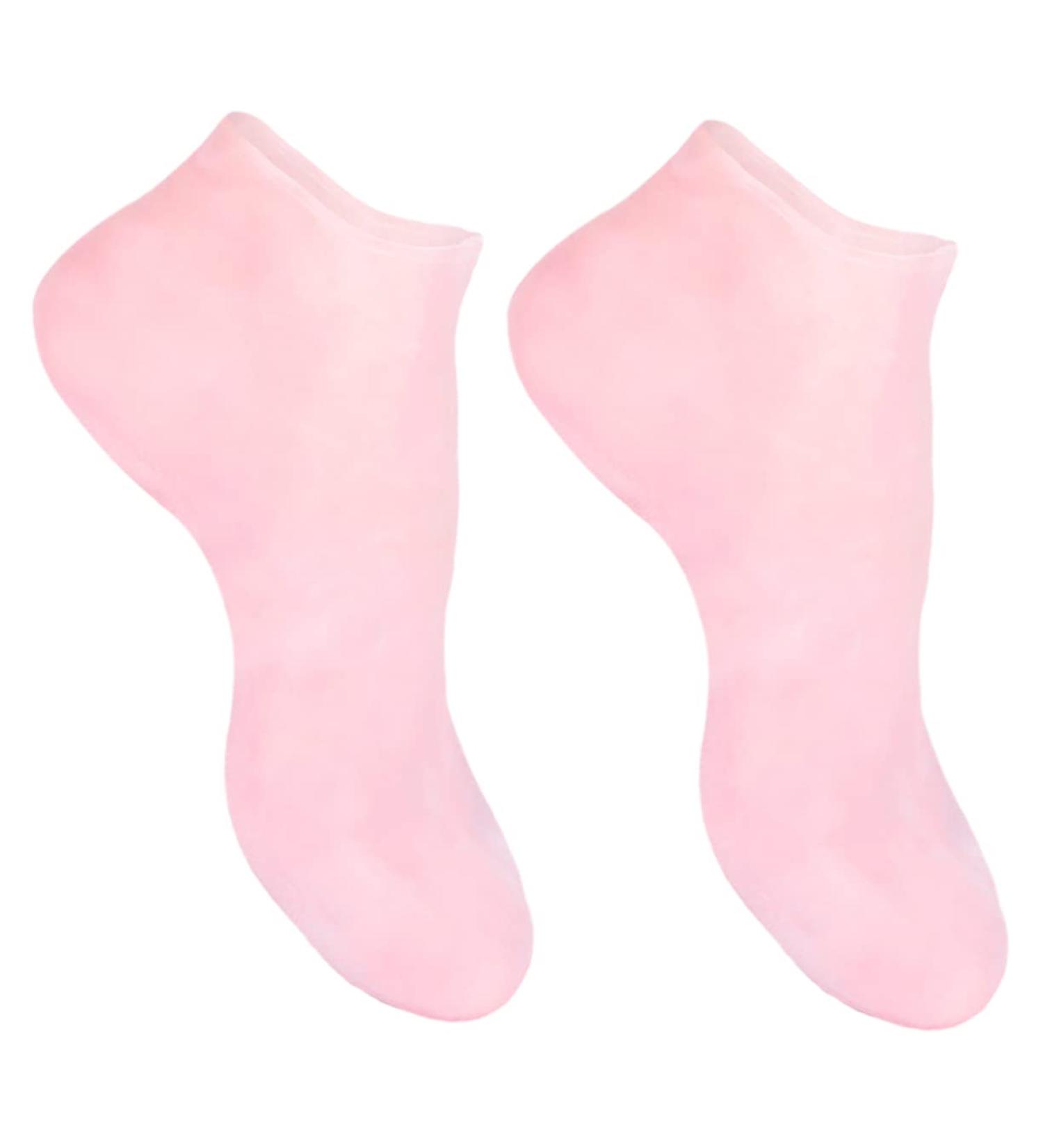 FRCOLOR 1 Pair Sock Foot Birth Control Wallet Lotion Dry Cracked Gel Moisturizing Gel Booties Spa Knee Scooter Pad Silicone Gel Skin Rejuvenate Sebs Vitality Pillow Women's Pink 22X8.5X1cm - Buy Online on GoSupps.com