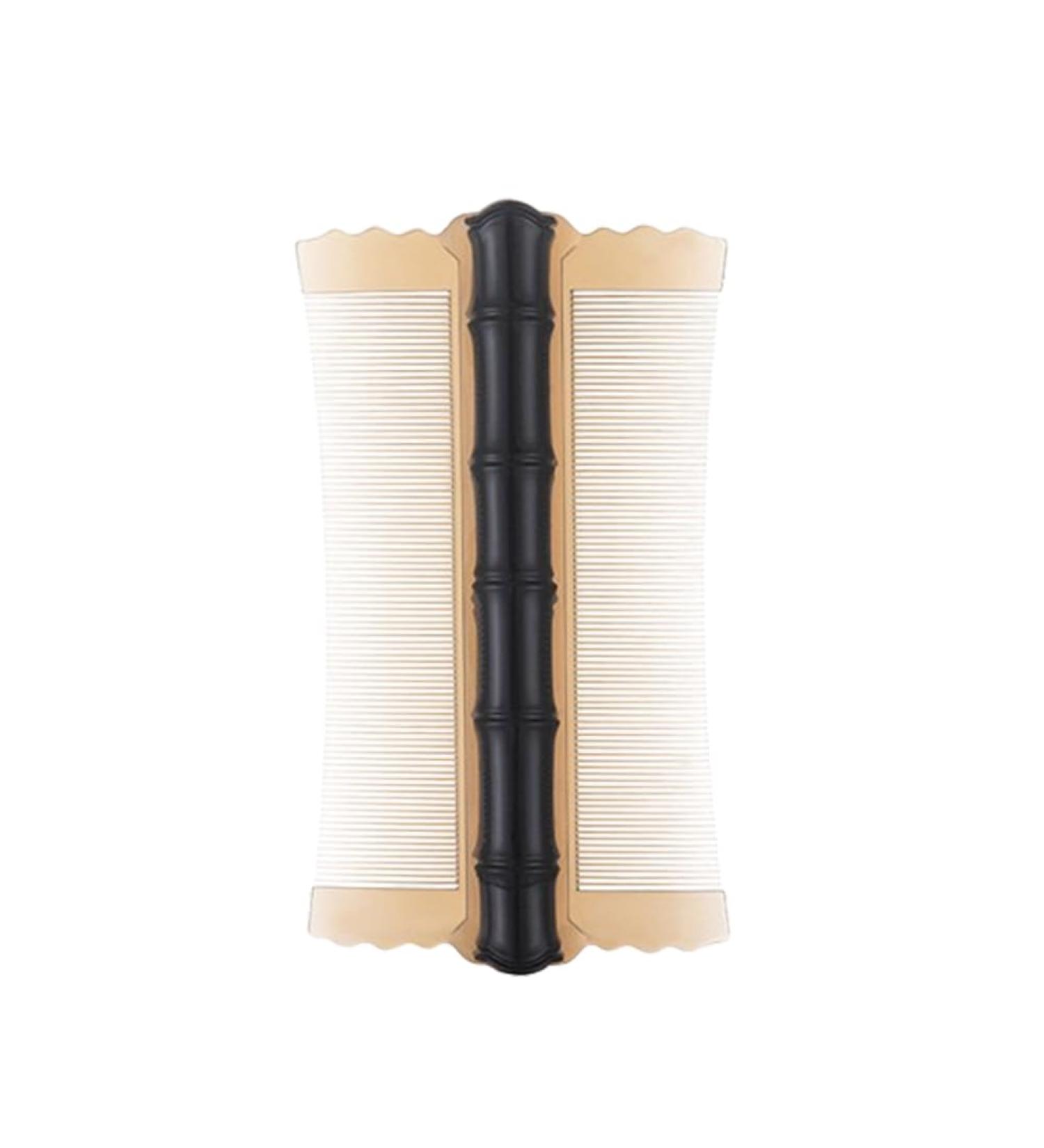 ASIEIT Double-sided Head Lice Comb Fine Tooth Hair Grooming Comb Lice Comb Flea Lice Removal Comb Bamboo Shape for Cats Dogs (Black) - Buy Online on GoSupps.com