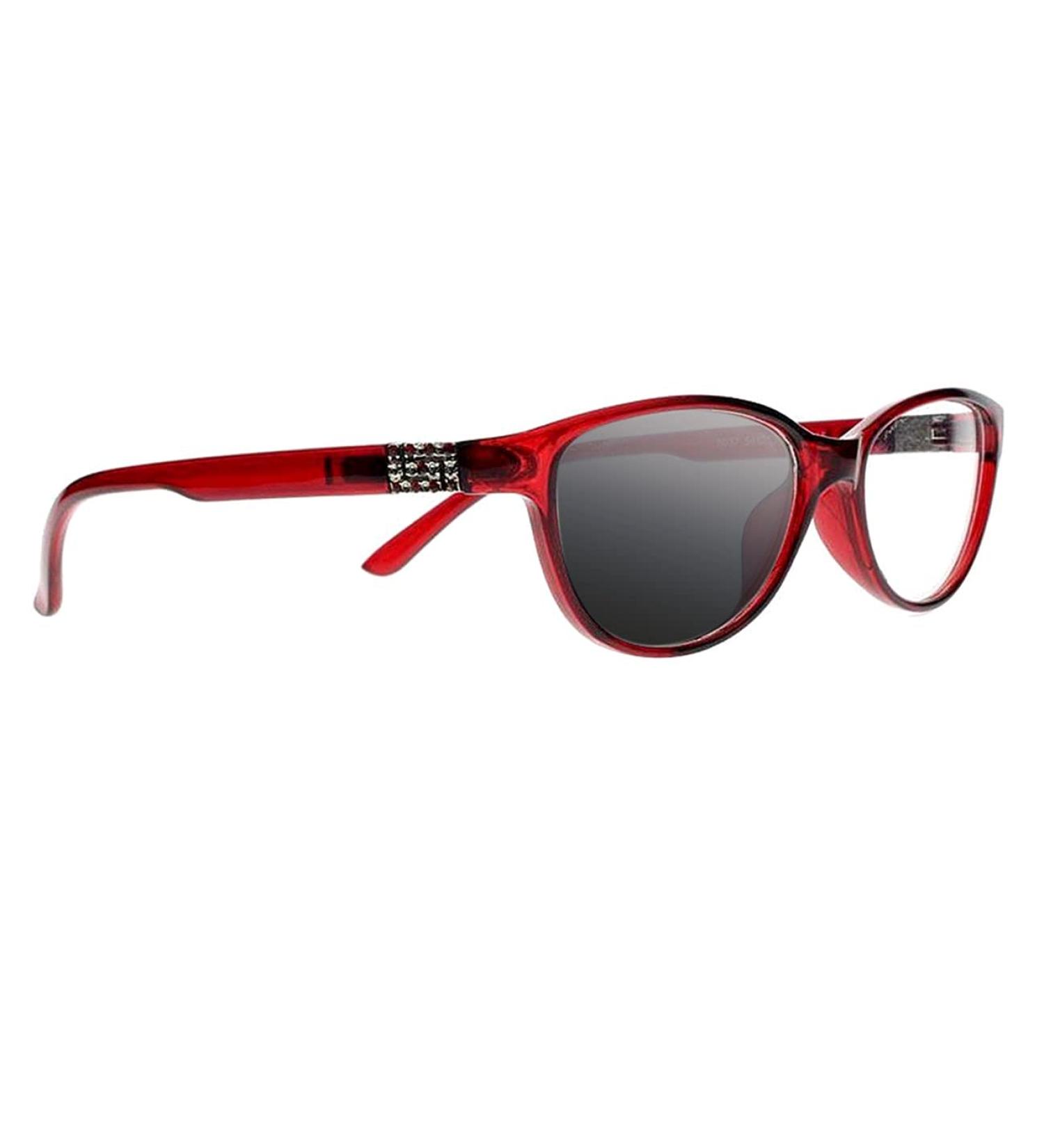 Buy Multifocal Progressive Cat Eye Reading Glasses for Women - Anti-UV Photochromic Rhinestone +1.0 to +3.0 - Red - Ship Internationally - Buy Online on GoSupps.com