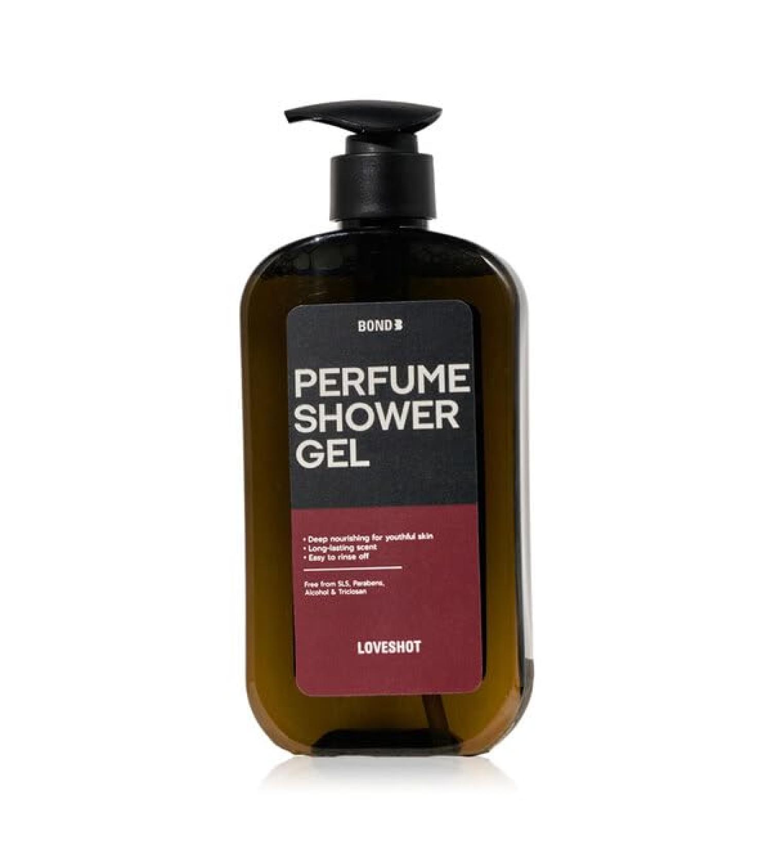 Loveshot Bond Perfume Shower Gel for Men - 500 ml Deep Nourishing Oil Texture for Youthful Skin - Buy Online on GoSupps.com