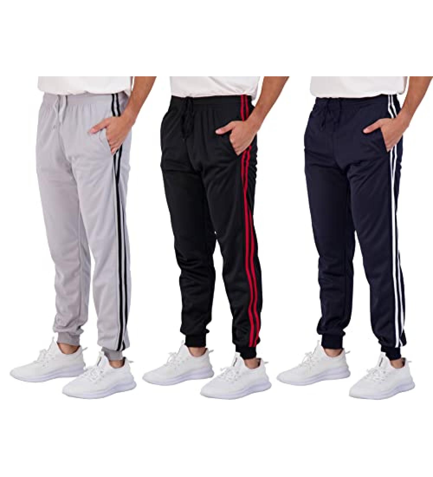 Real Essentials Boys 3-Pack Jogger Sweatpants with Pockets - Medium Set 2 - Buy Online on GoSupps.com