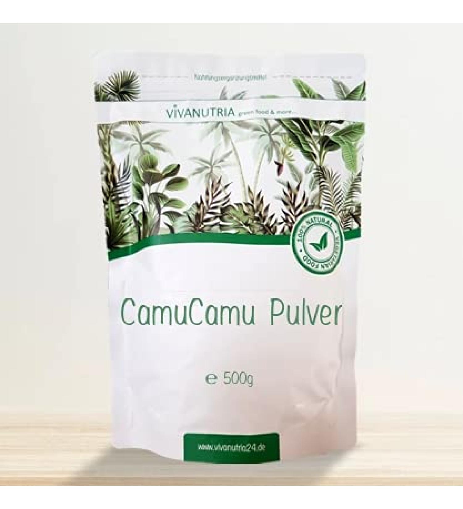Buy Vivanutria Camu Camu Powder 500g - Natural Vegan Vitamin C Superfood for Smoothies & More - Buy Online on GoSupps.com