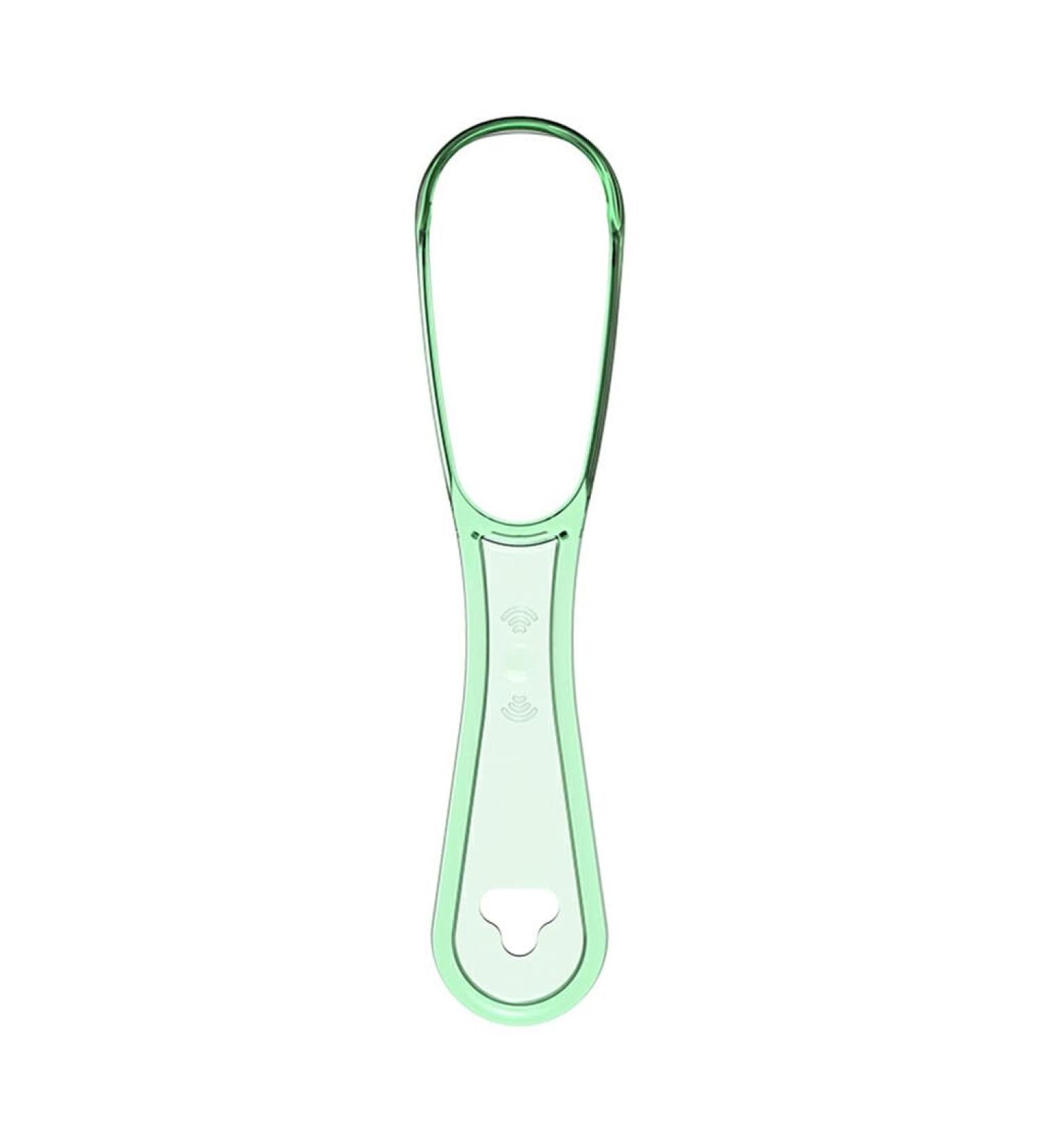 Auklopvzz Tongue Cleaner for Adults - Double-Sided Reusable Hygiene Brush for Fresh Breath - Unisex Plastic Scraper Tool in Light Green - Buy Online on GoSupps.com