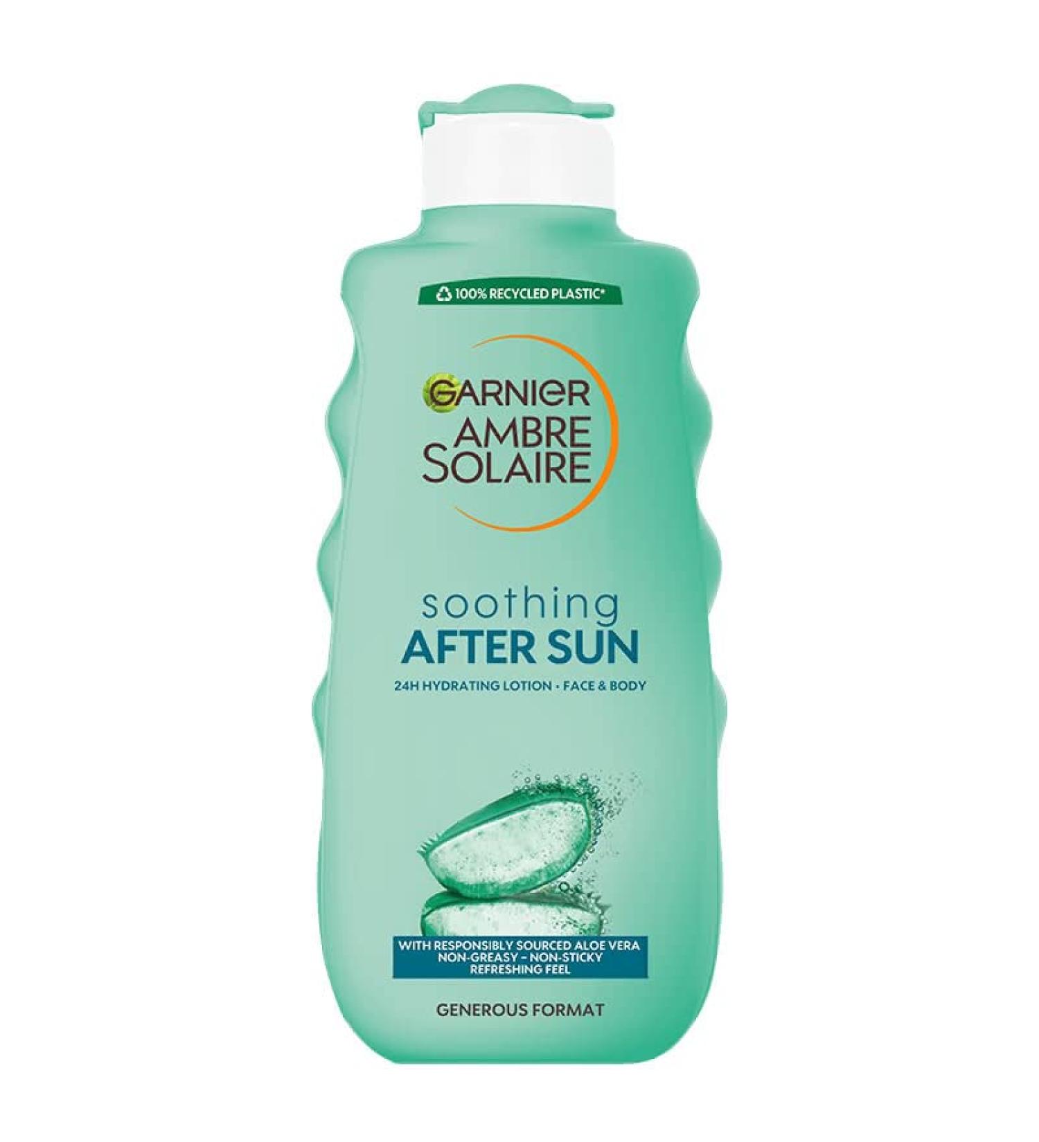 Garnier Ambre Solaire After Sun Moisturising Milk for the Skin 400 ml 3 Packs