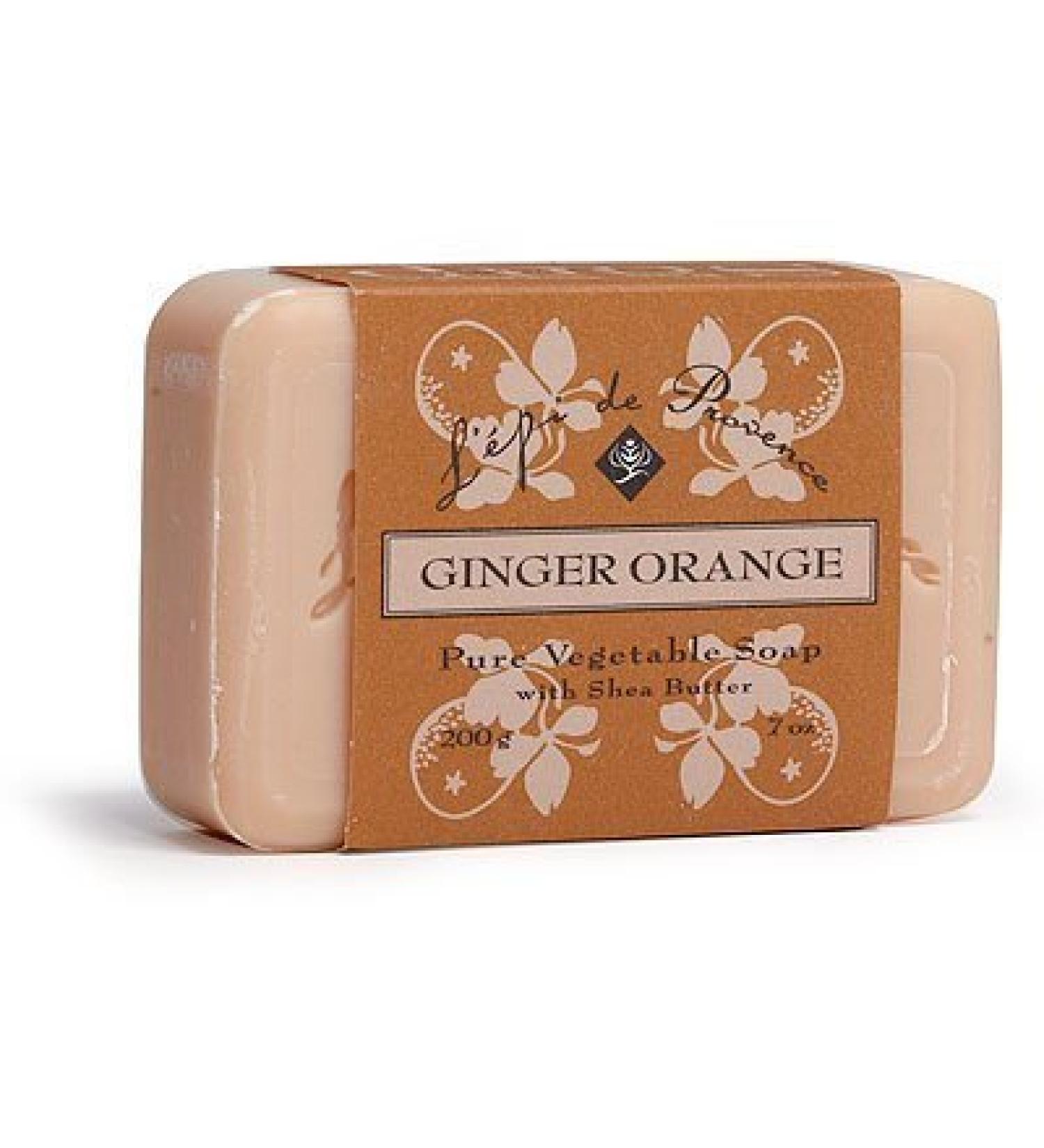 L'Epi de Provence Shea Butter Enriched French Bath Soap - Ginger Orange - 7 oz. - 200g