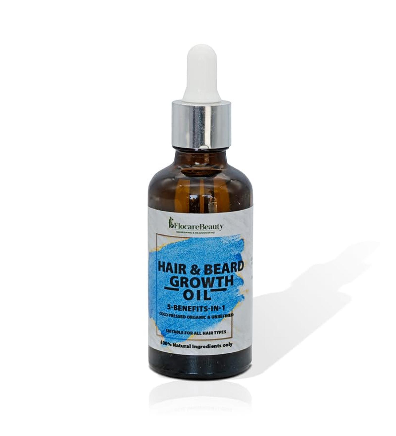 Blue Hair & Beard Growth Oil - Boost Your Growth Naturally | Shop Now - Buy Online on GoSupps.com