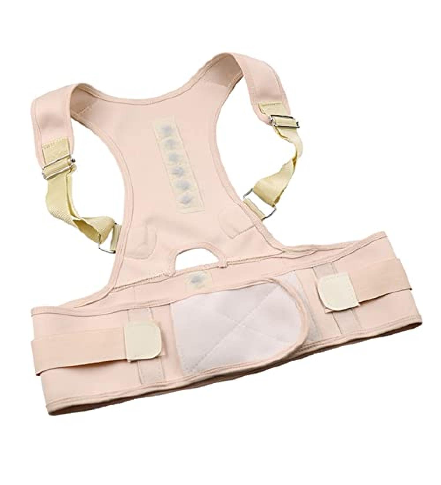 Posture Clavicle Support Corrector Magnetic Therapy Back Straight Shoulder Strap Belt Proper Adjustable Male & Female (Color : Beige Size : L70-80cm) vision Biege L 70-80cm - Buy Online on GoSupps.com