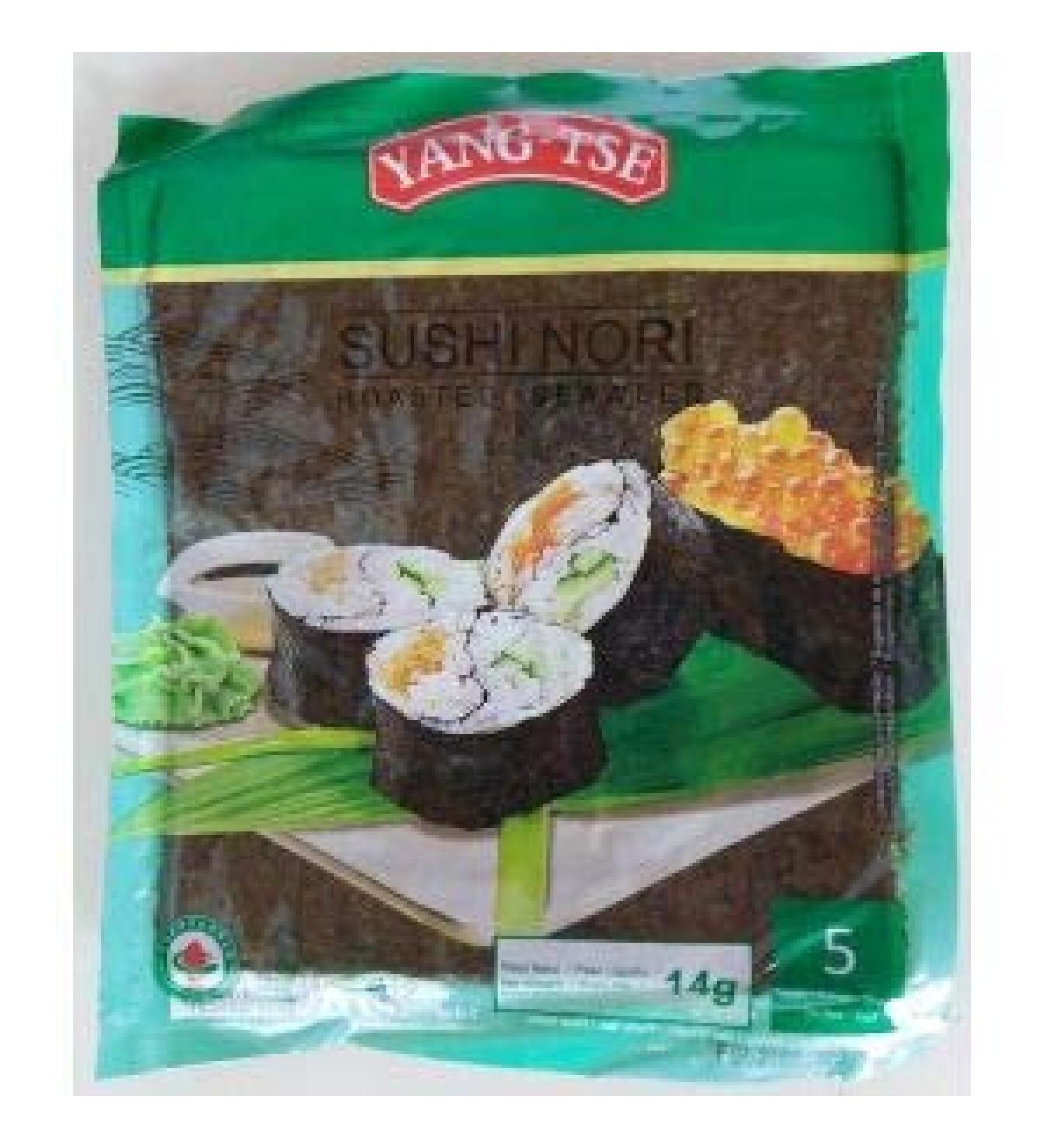 YANG-TSE Nori Sushi Seaweed 5s Ideal for Making Sushi 14g