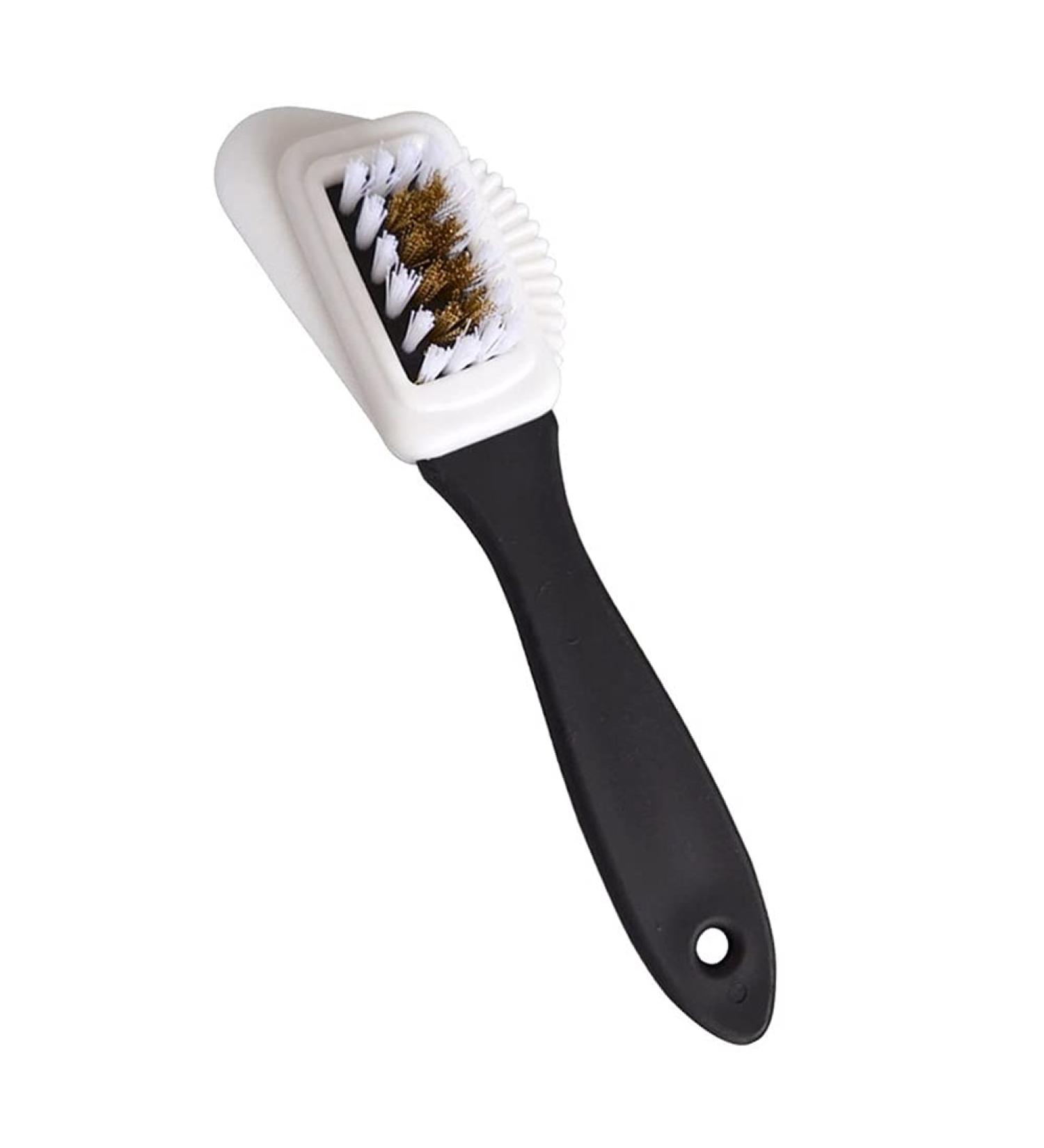 Suede Multifunctional Nubuck Shoe Cleaning Brush with Brass and Nylon Bristles - Buy Online on GoSupps.com