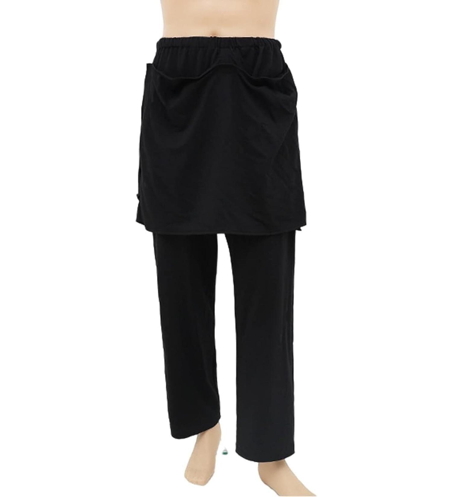 Shop Daily Wear Adult Open Crotch Pants - Skin-Friendly Breathable Postoperative Nursing Pants in Medium Black - Easy On/Off for Comfort - Buy Online on GoSupps.com