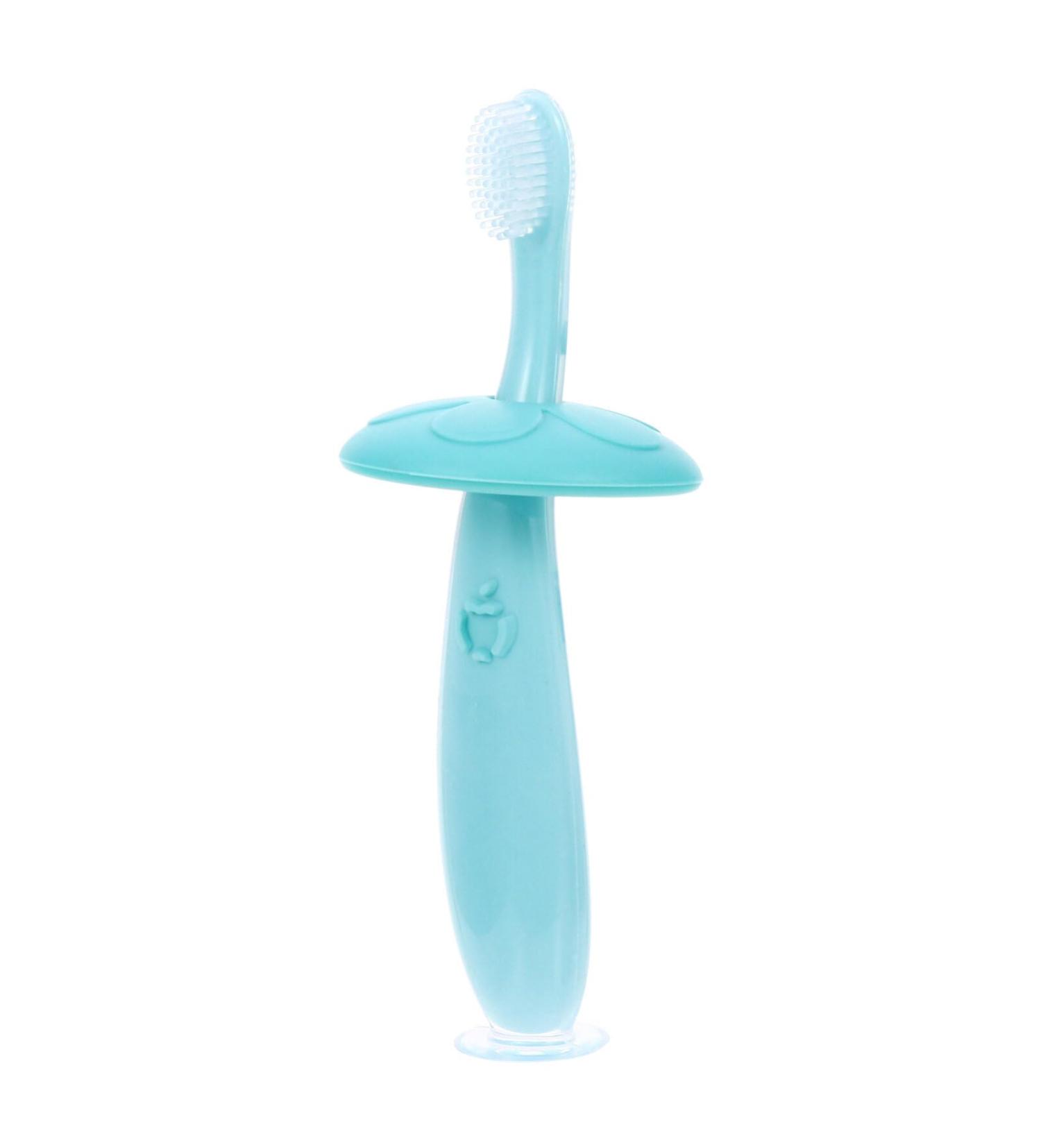 Toddmomy 3sets and Oral Fur Lovely Anti- Choke Anti- /Anti- Fall Bristles Blue Portable Suction Care Design Mini Guard Base Fine Adorable