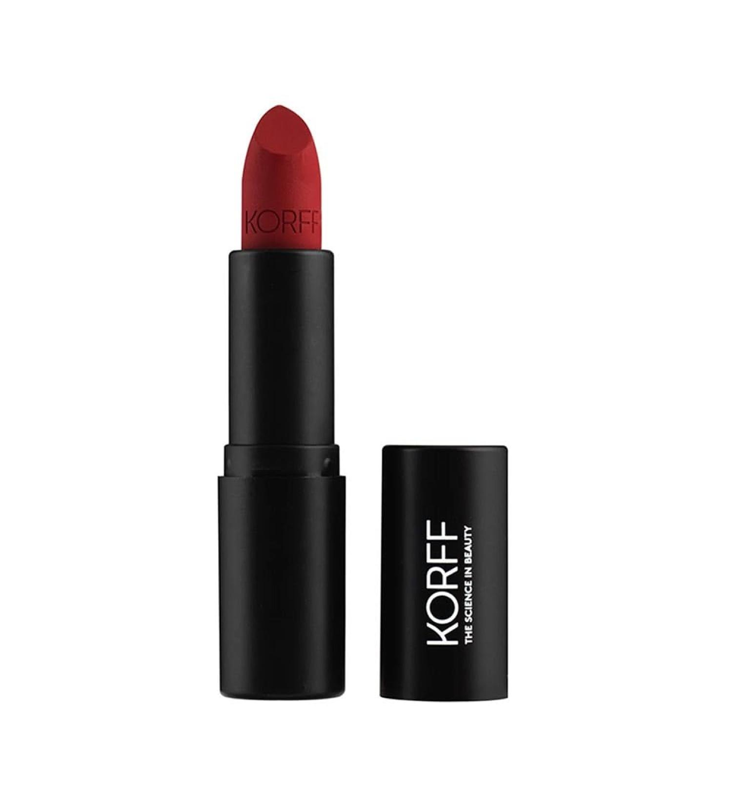 Korff Matt Lipstick Spring/Summer Collection Intense and Even Lip Color 01 Velvety Texture Perfectly Defined Lips 4.5 ml