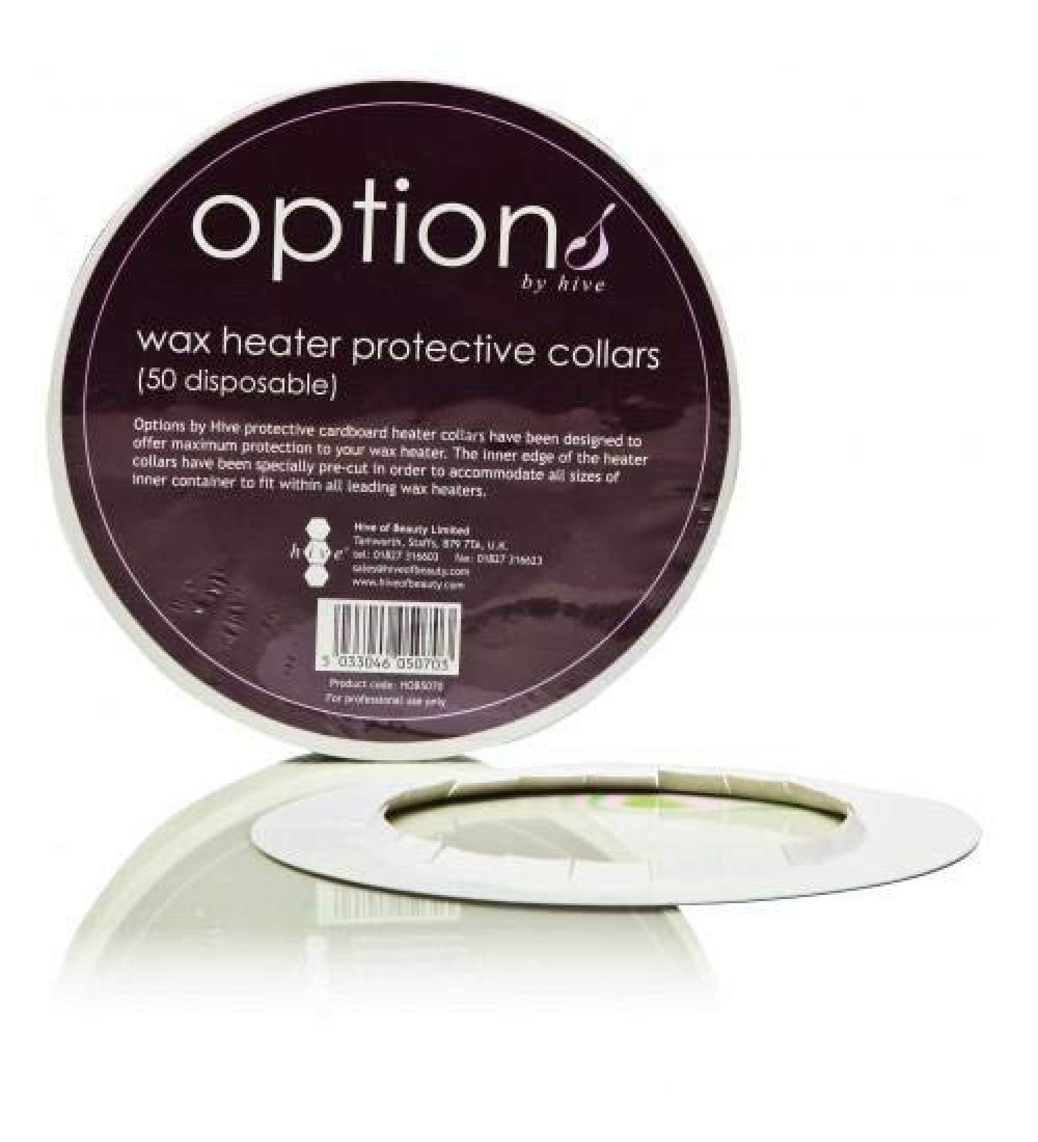 Hive Of Beauty Options Wax Heater Protection Collars 50 Disposable
