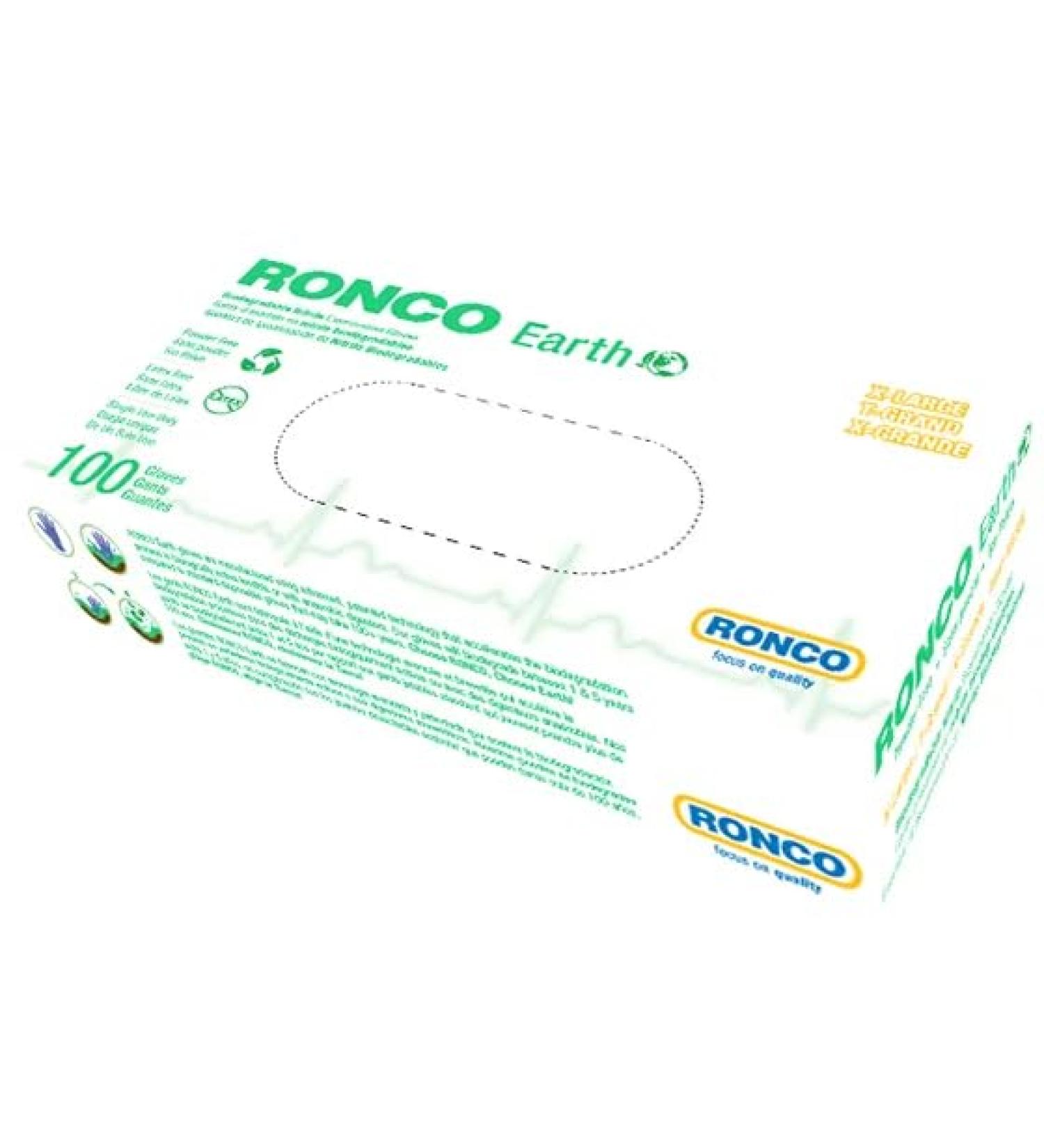 Biodegradable Nitrile Gloves Extra Large Size 100 Pack Disposable Eco-Friendly Compostable by Ronco Earth Latex & Powder Free 3.5 Mil (Violet Colour) XL