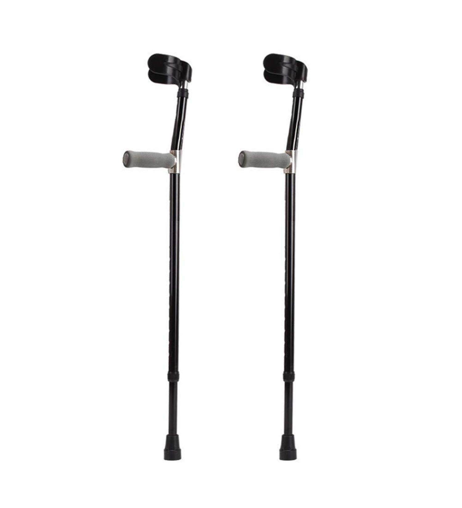 Forearm Crutches with Adjustable Support Ergonomic Comfortable Wrist Handle Lightweight Aluminum Heavy Duty for Standard and Tall Adults Chaser of Light - Buy Online on GoSupps.com