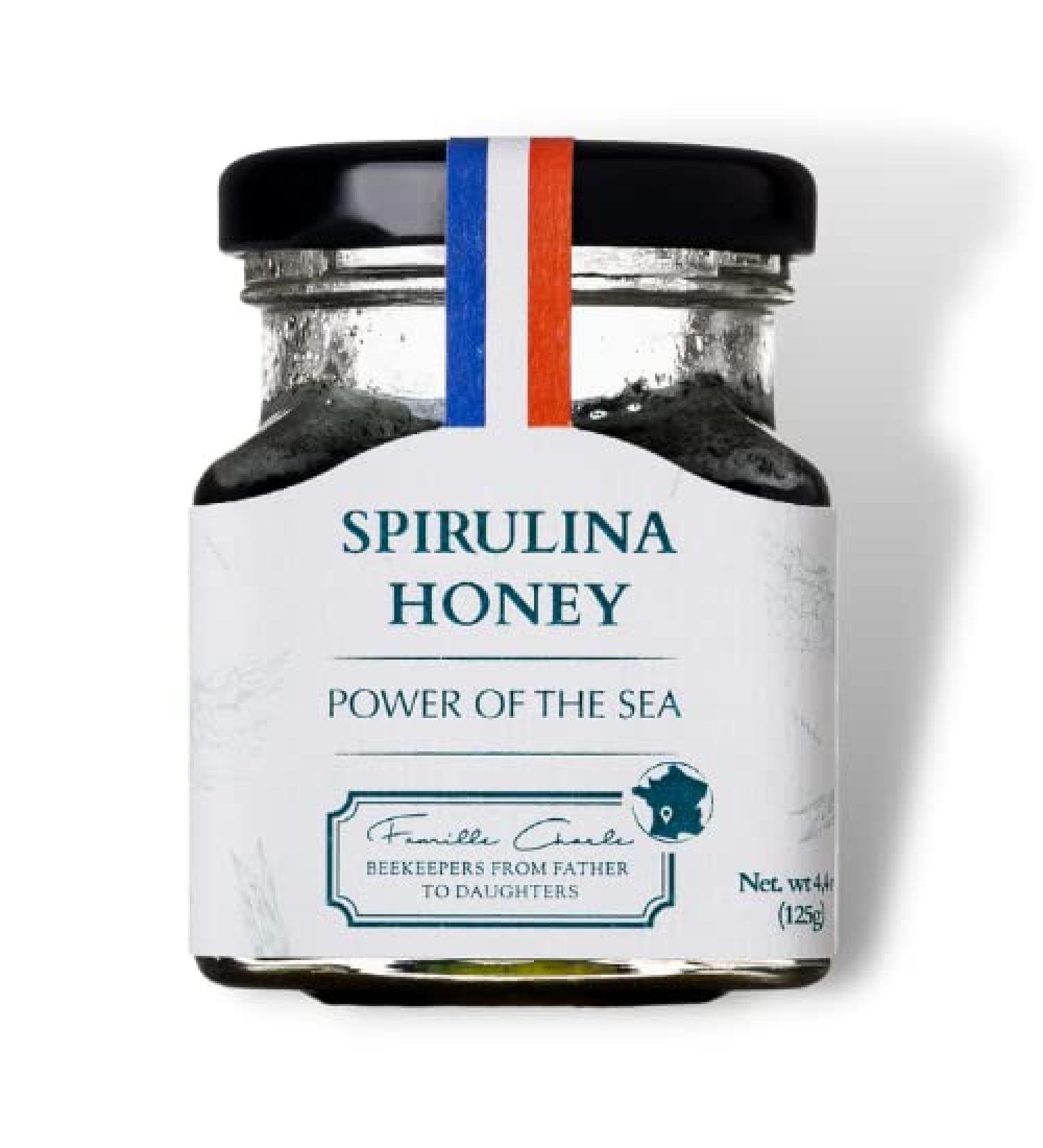 Spirulina Honey by Les Abeilles de Malescot - 4.4 oz | Natural Immune Support & Nutrient Rich - Buy Online on GoSupps.com