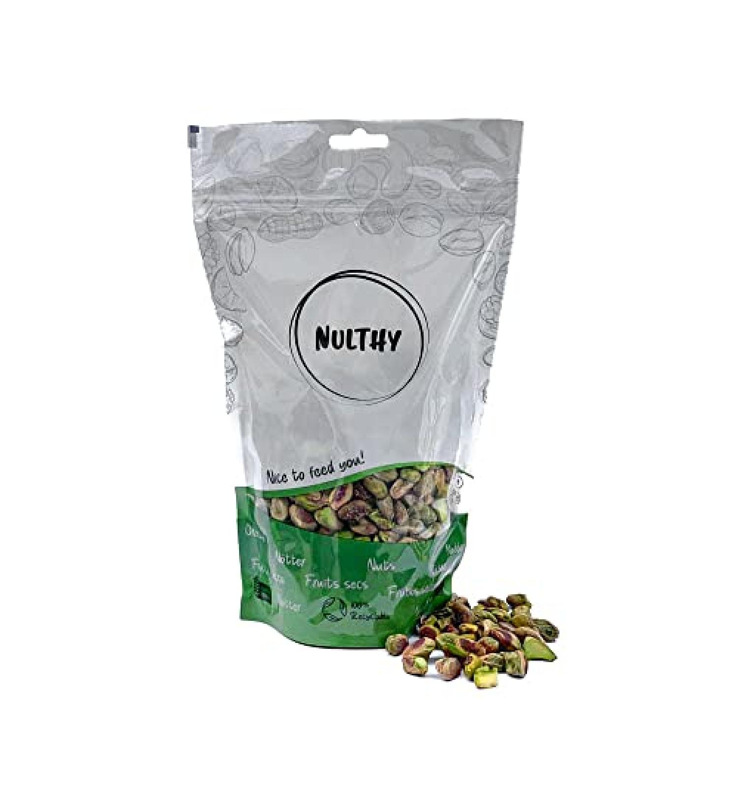  NULTHY NULTHY - Natural Pistachio - Shell-free - Salt-free - Natural dried fruit - Origin: Spain - Conventionally grown - Gluten-free - Vegan (1 kg) - Buy Online on GoSupps.com