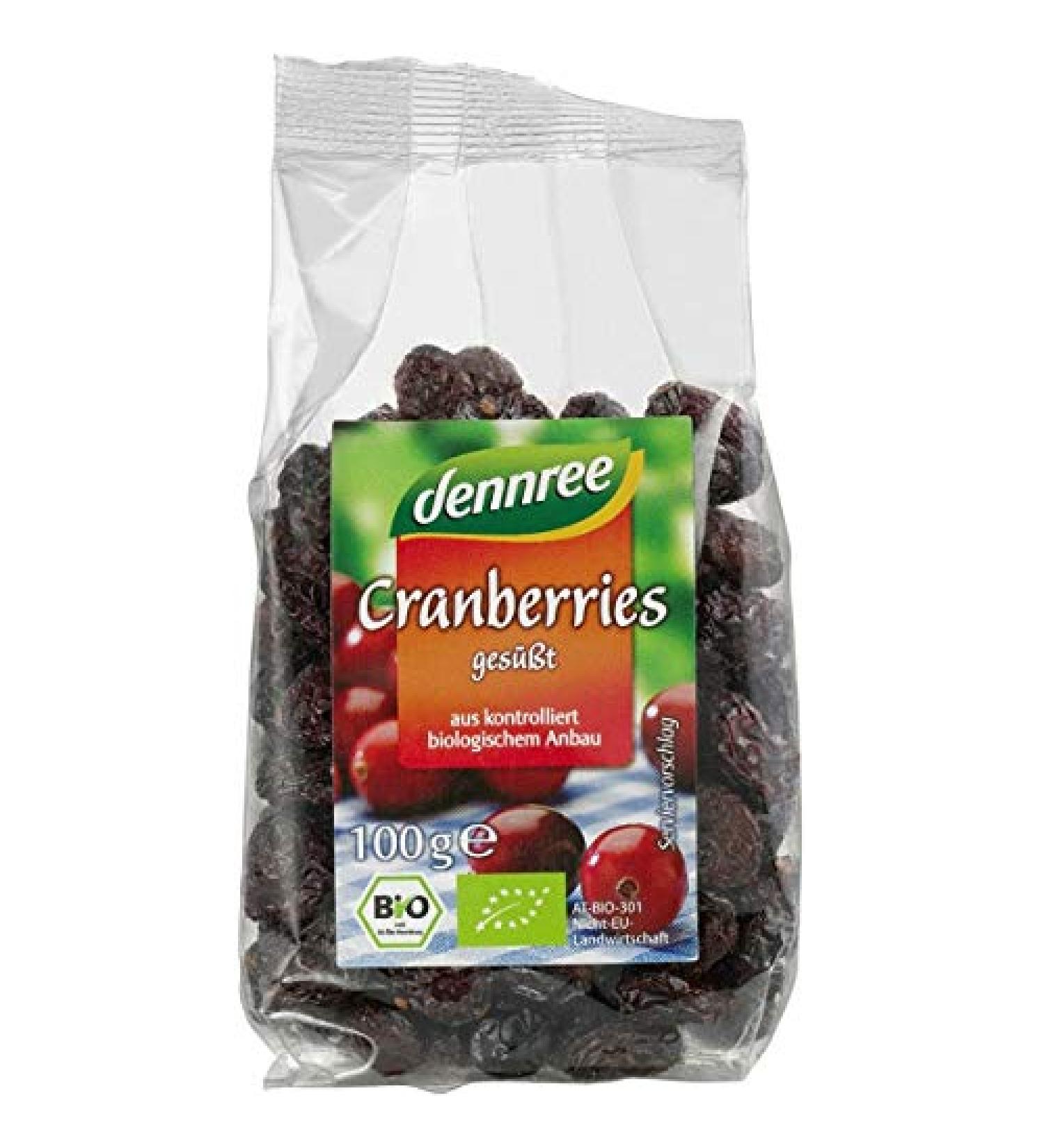 dennree Dried Cranberry (100 g) - Organic