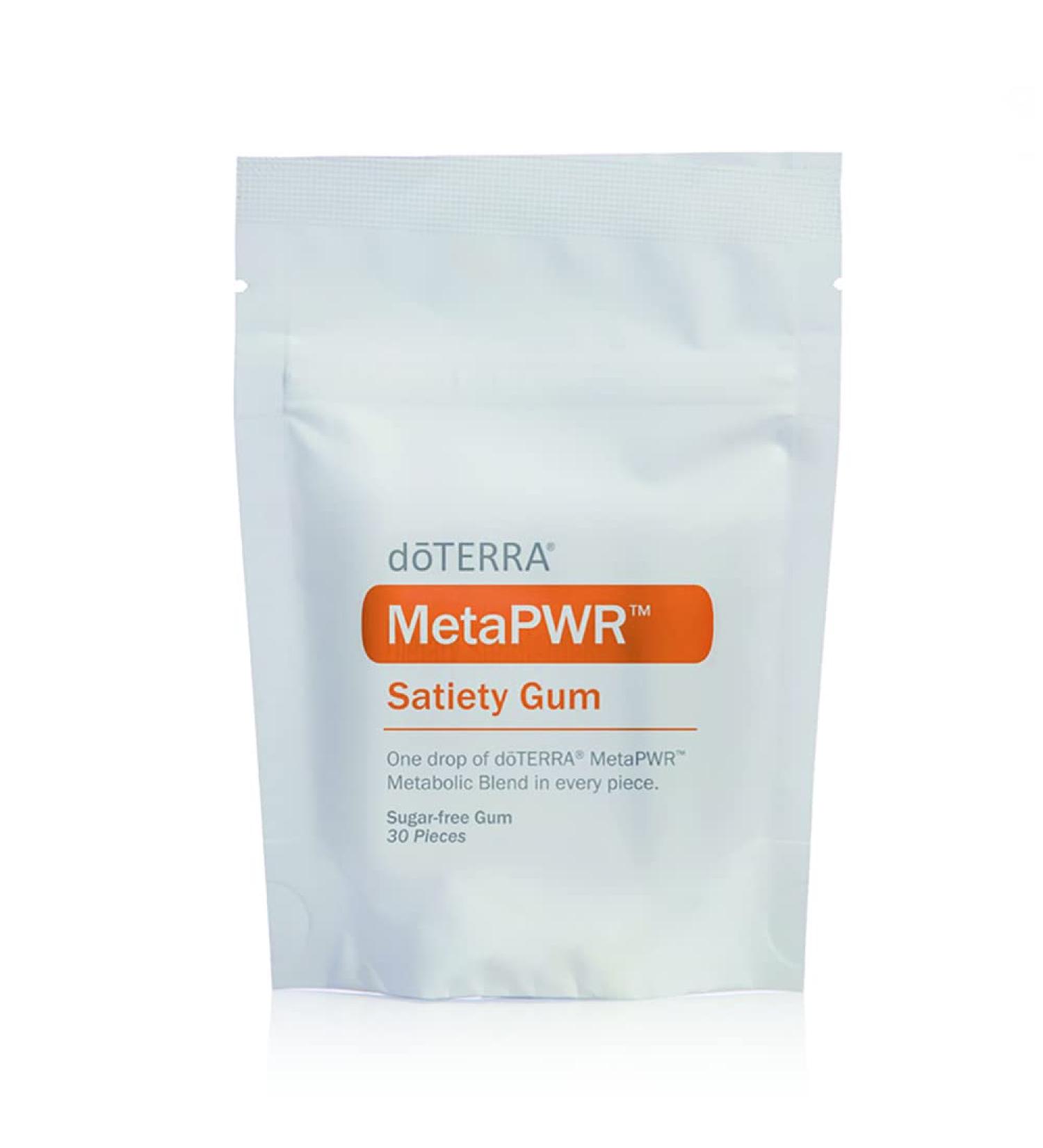 doTERRA MetaPWR Satiety Gum to Promote Mindful Eating and Appetite Control - Helps Curb Cravings - 30 Pieces