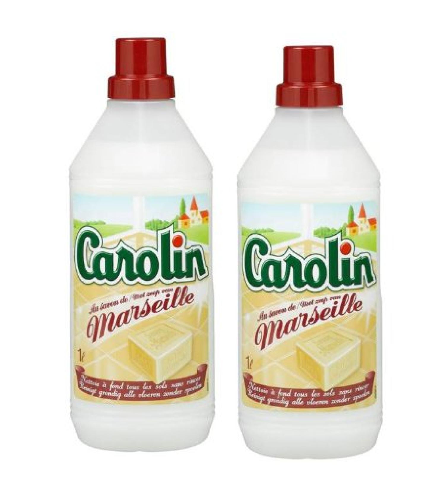 Carolin carolin - Cleaner Floor - Marseille soap - 1 l - Set of 2