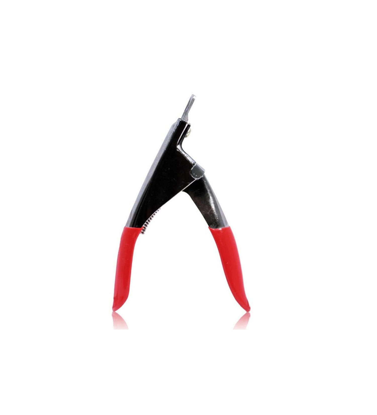 UNbit Nail Clipper False Nail Tips Cutter Red Stainless Steel Professional Nail Edge Clipper Acrylic Scissors Manicure Pedicure Nail Tools - Buy Online on GoSupps.com